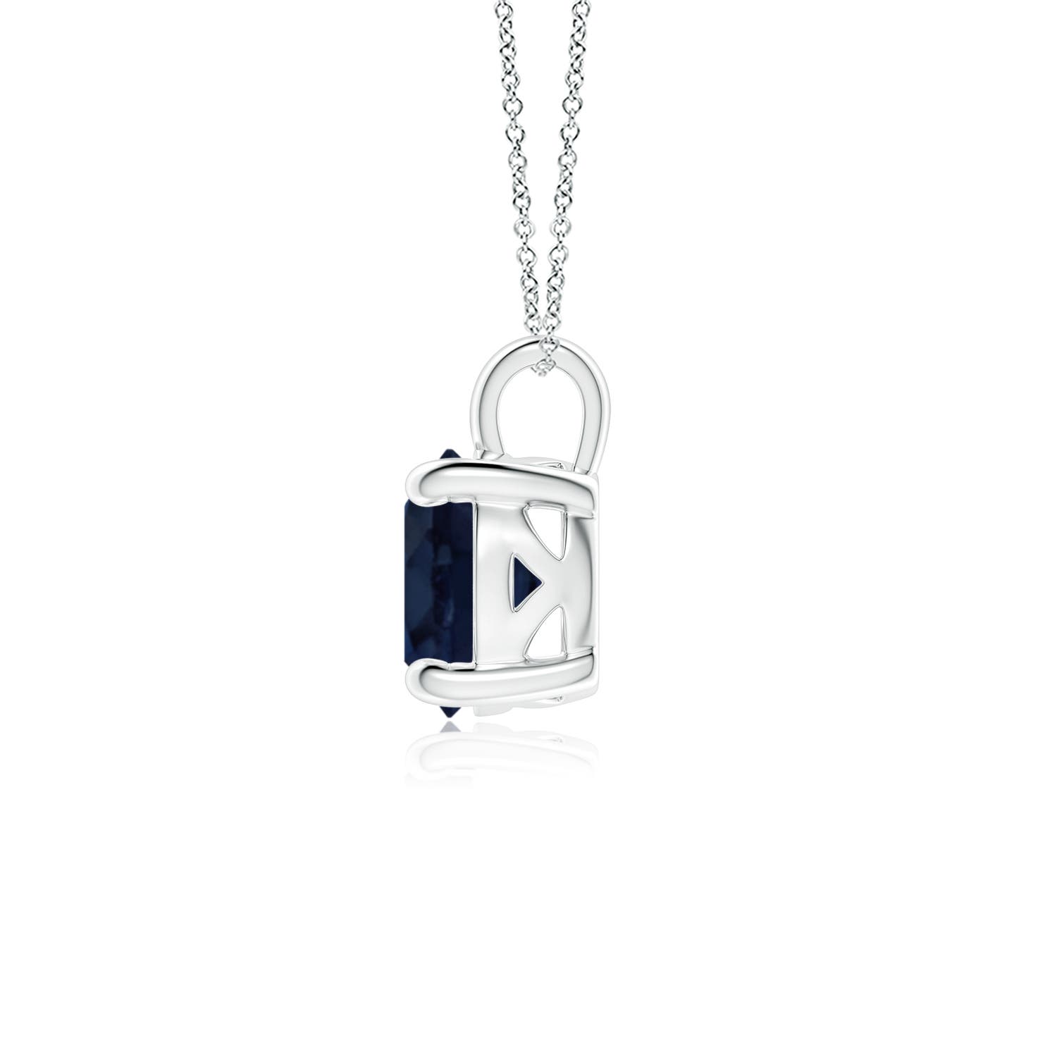 A - Blue Sapphire / 2.2 CT / 18 KT White Gold