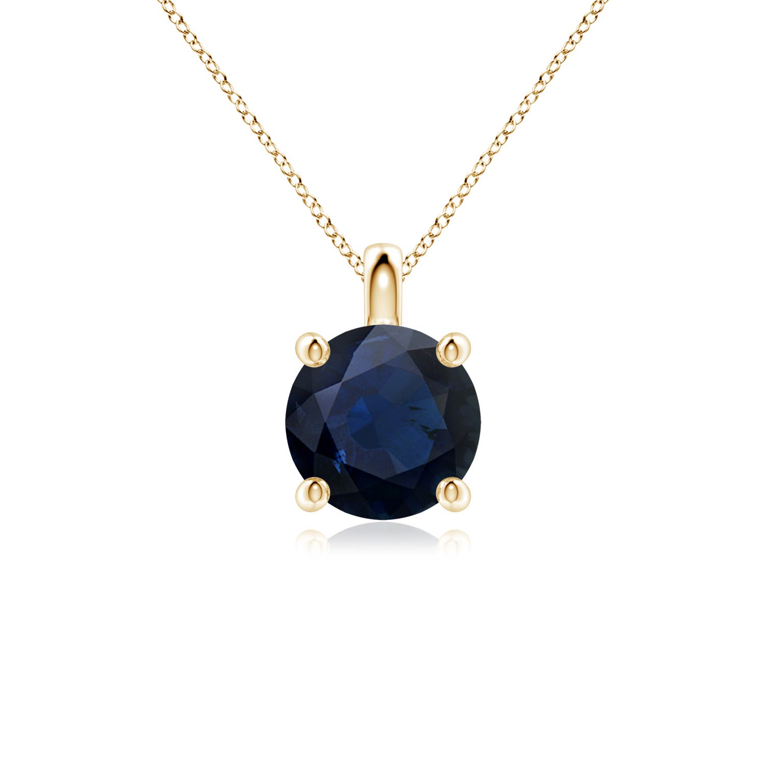 A - Blue Sapphire / 2.2 CT / 18 KT Yellow Gold