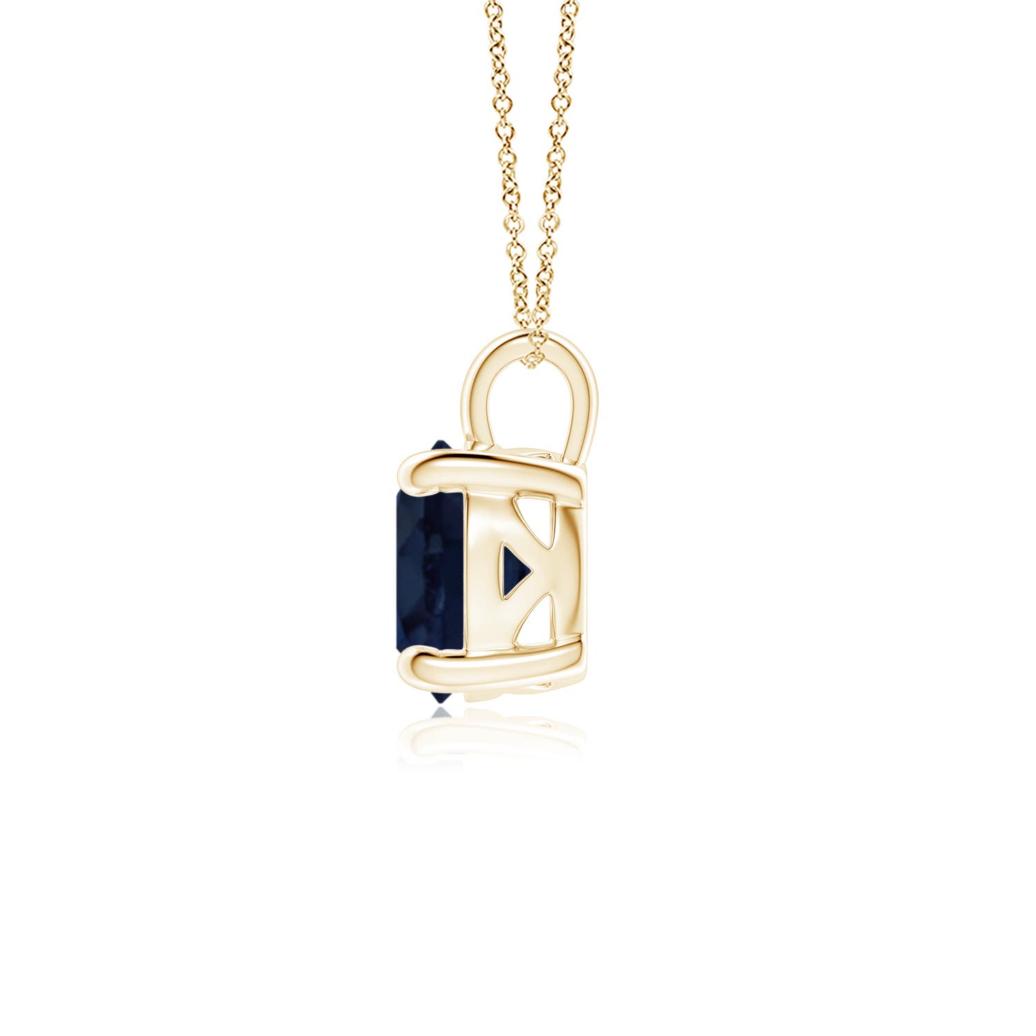 A - Blue Sapphire / 2.2 CT / 18 KT Yellow Gold