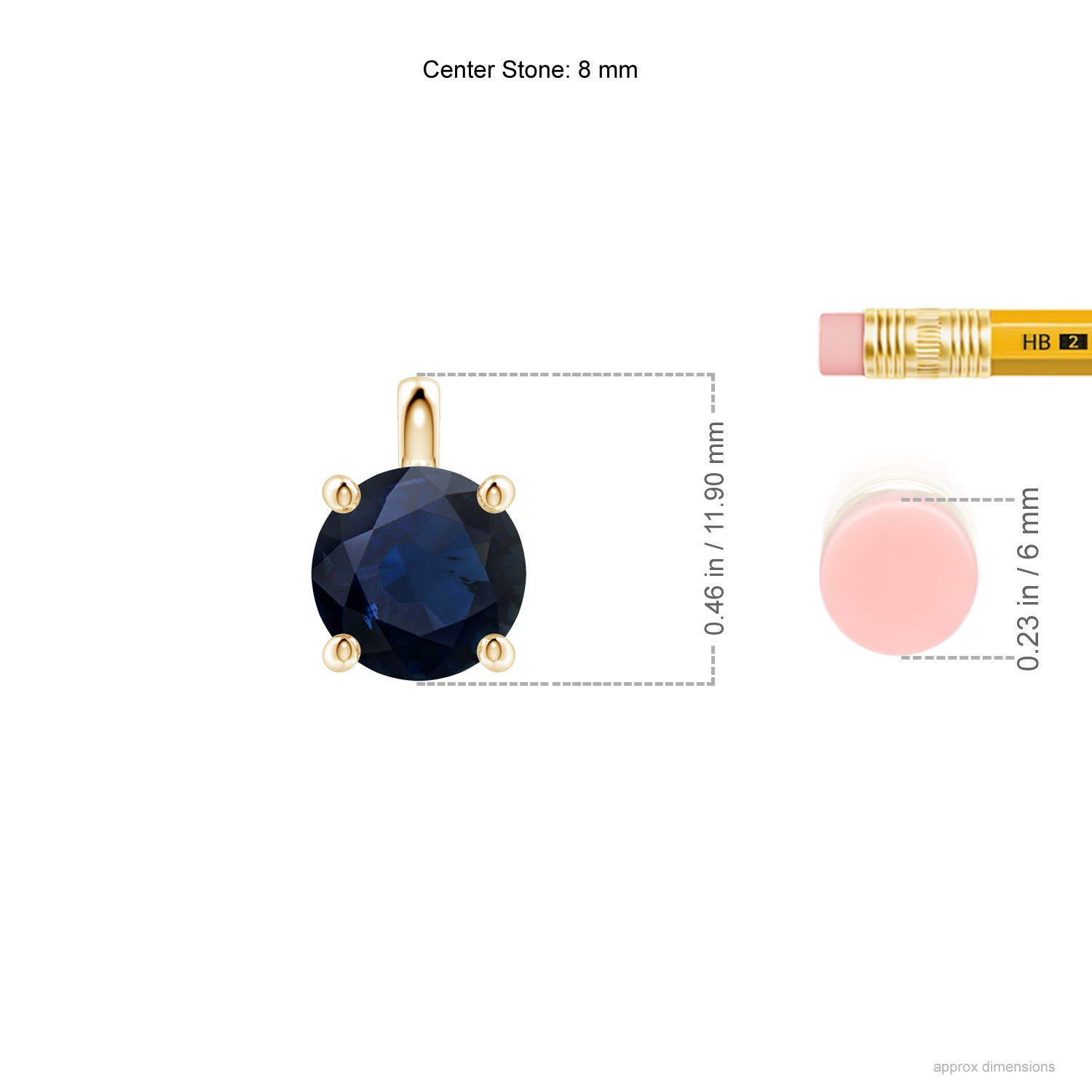 A - Blue Sapphire / 2.2 CT / 18 KT Yellow Gold