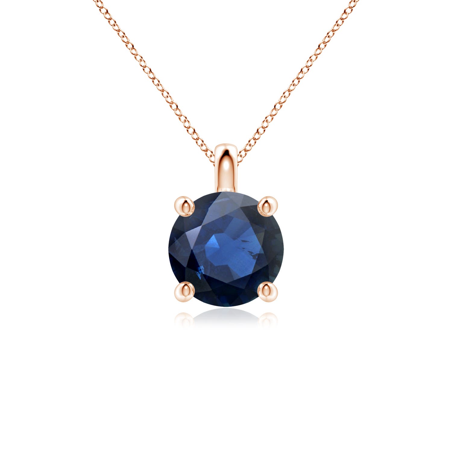 AA - Blue Sapphire / 2.2 CT / 18 KT Rose Gold