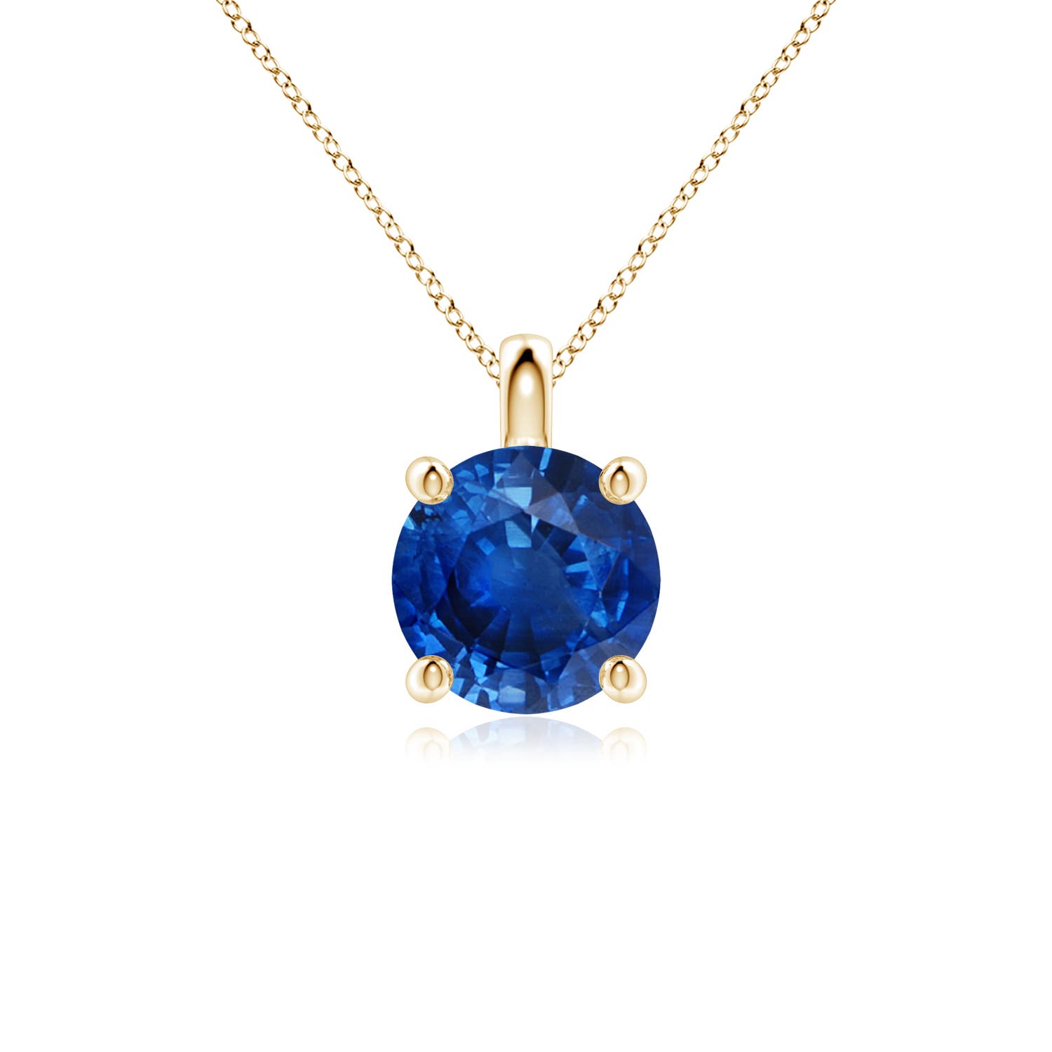 AAA - Blue Sapphire / 2.2 CT / 18 KT Yellow Gold