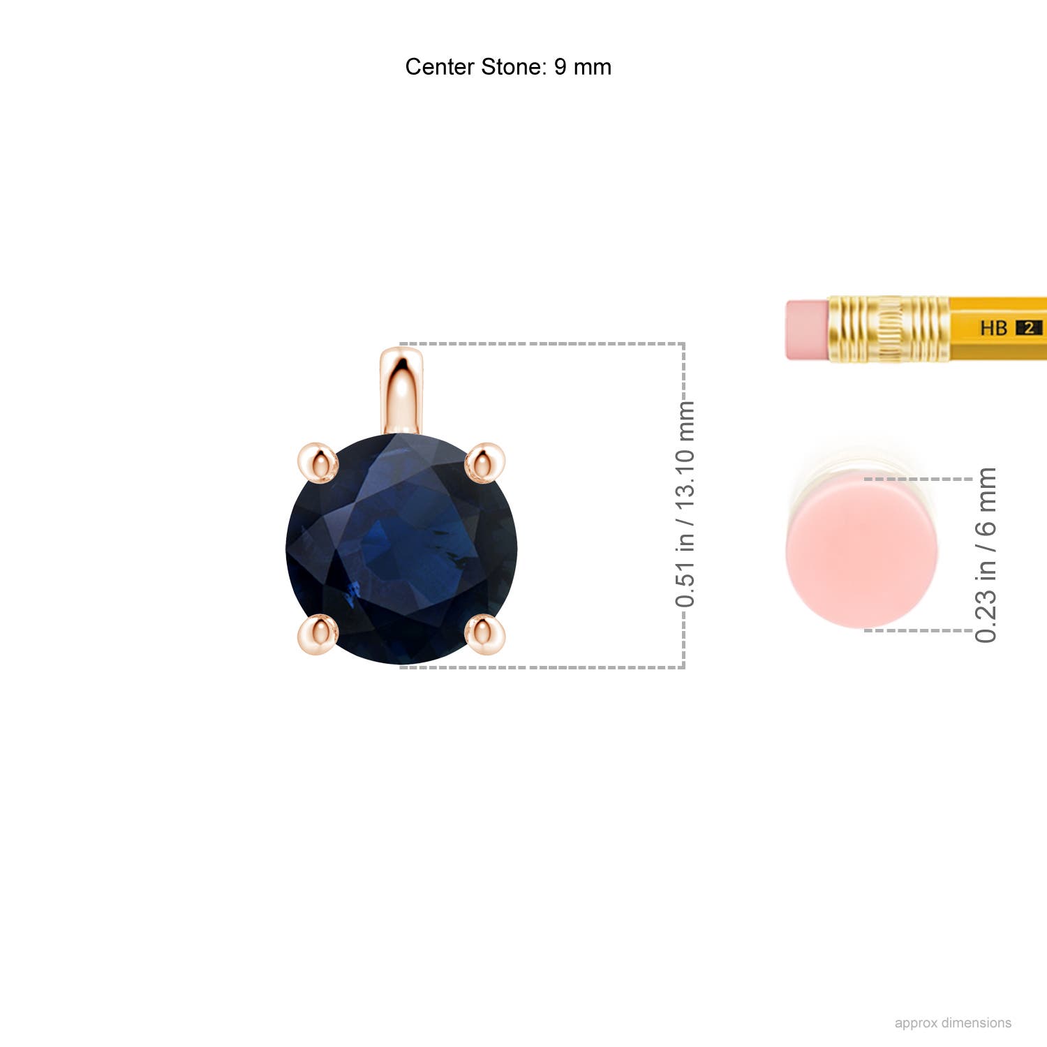 A - Blue Sapphire / 3.75 CT / 18 KT Rose Gold