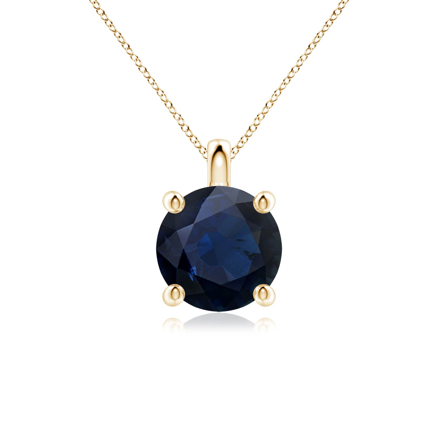 A - Blue Sapphire / 3.75 CT / 14 KT Yellow Gold