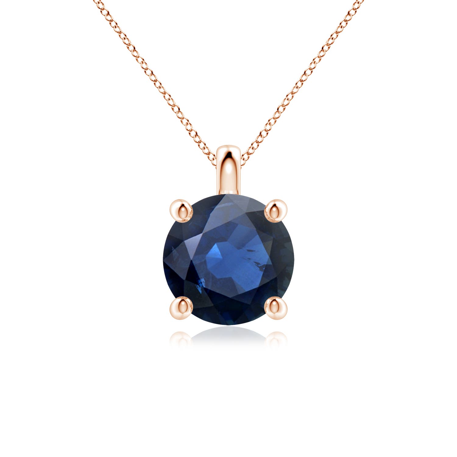 AA - Blue Sapphire / 3.75 CT / 18 KT Rose Gold