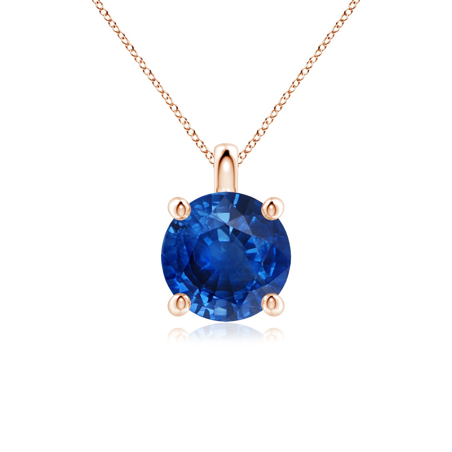 AAA - Blue Sapphire / 3.75 CT / 18 KT Rose Gold