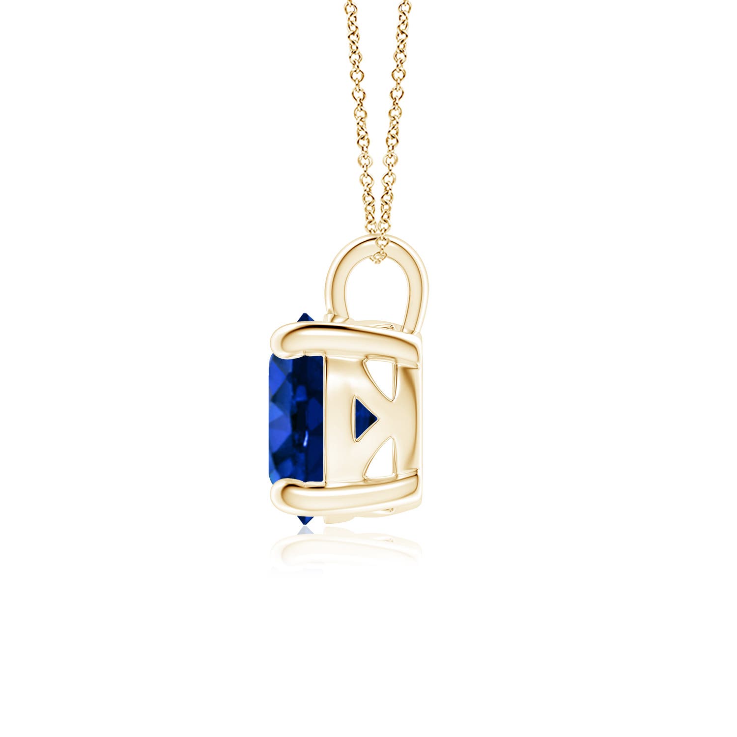 AAAA - Blue Sapphire / 3.75 CT / 14 KT Yellow Gold