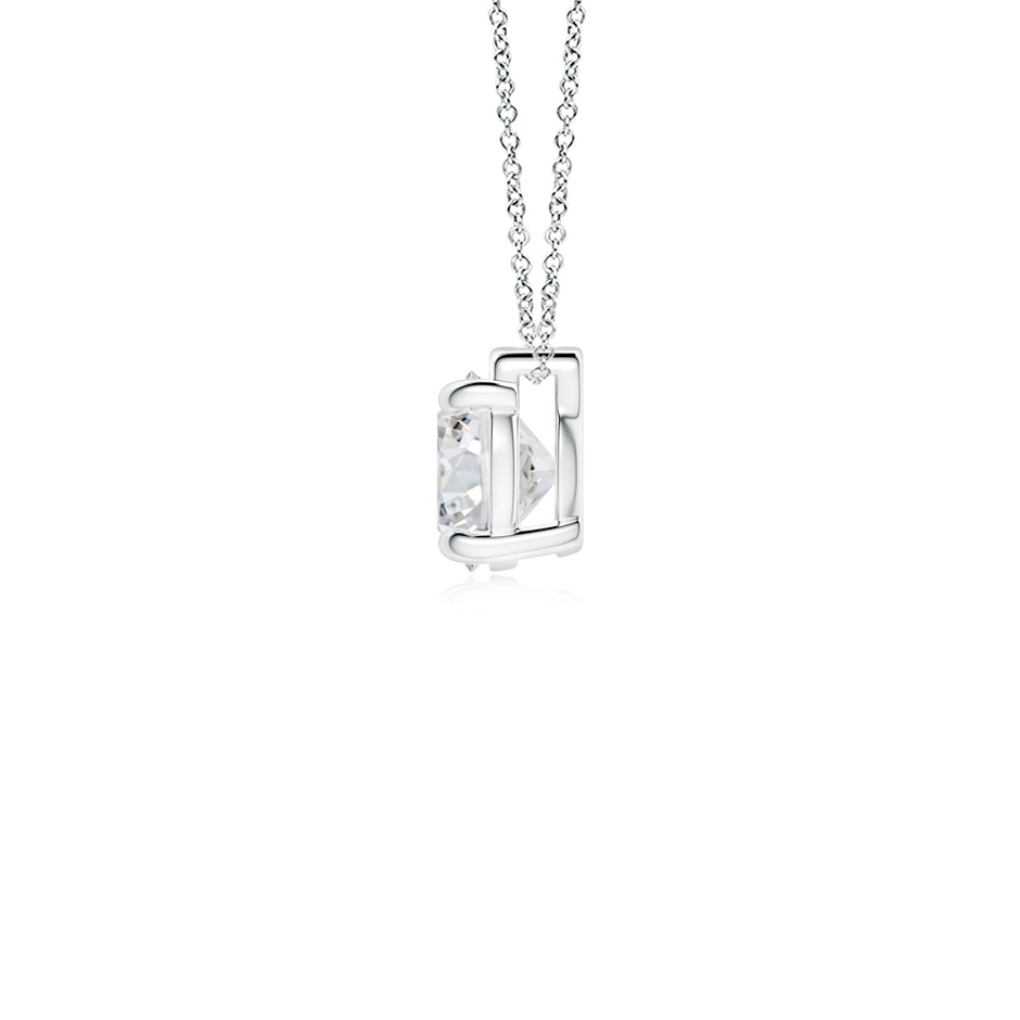 6.4mm HSI2 Solitaire Round Diamond Floating Pendant in White Gold side 199