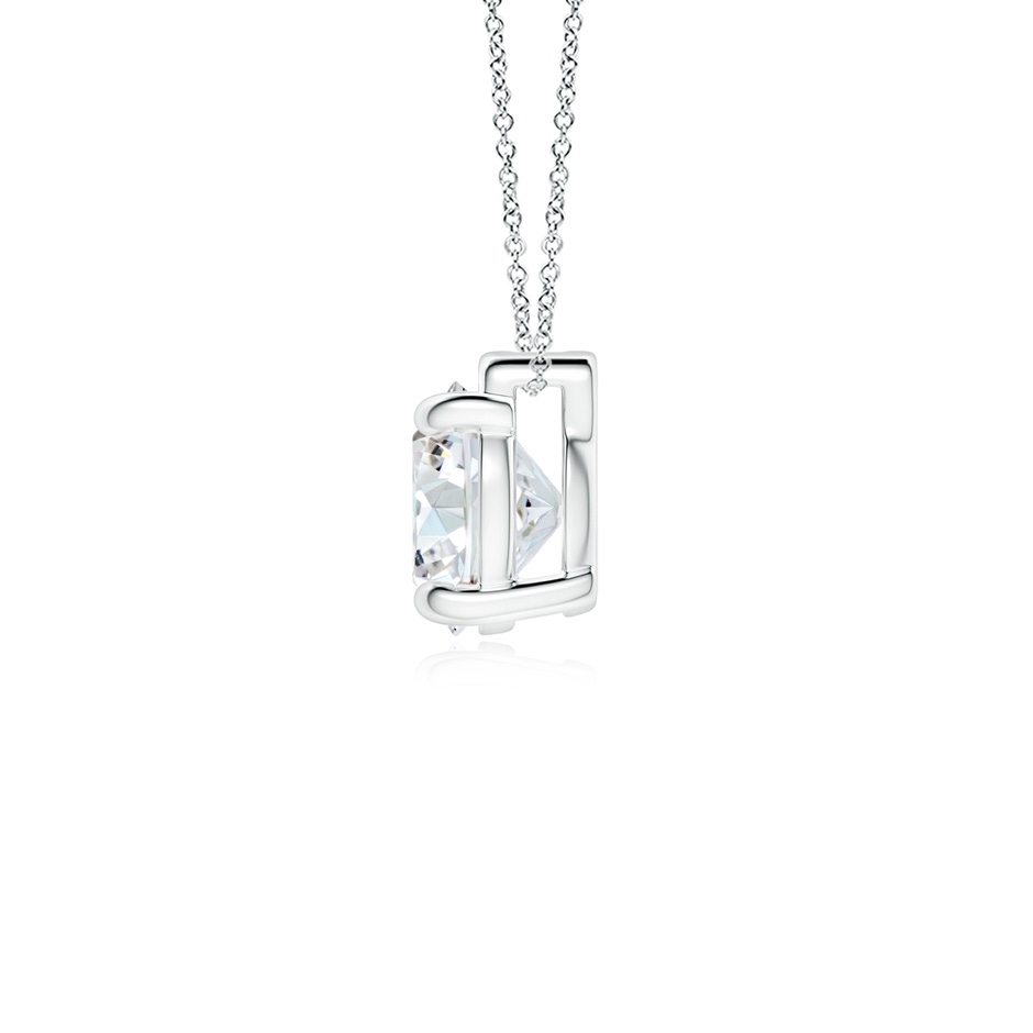 8mm GVS2 Solitaire Round Diamond Floating Pendant in P950 Platinum side 199