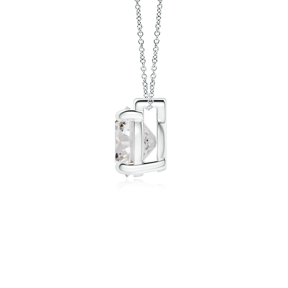 8mm IJI1I2 Solitaire Round Diamond Floating Pendant in P950 Platinum side 199