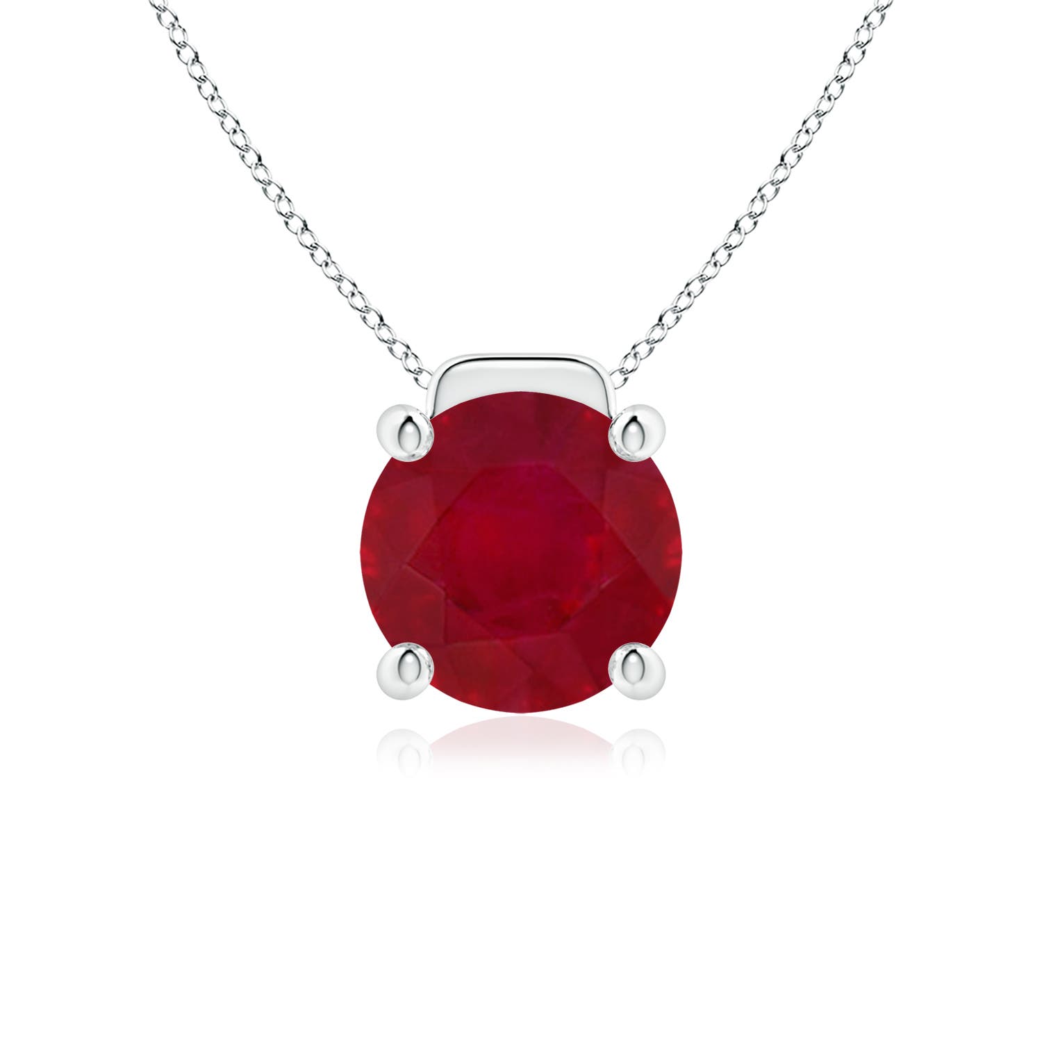 AA - Ruby / 4.5 CT / 18 KT White Gold