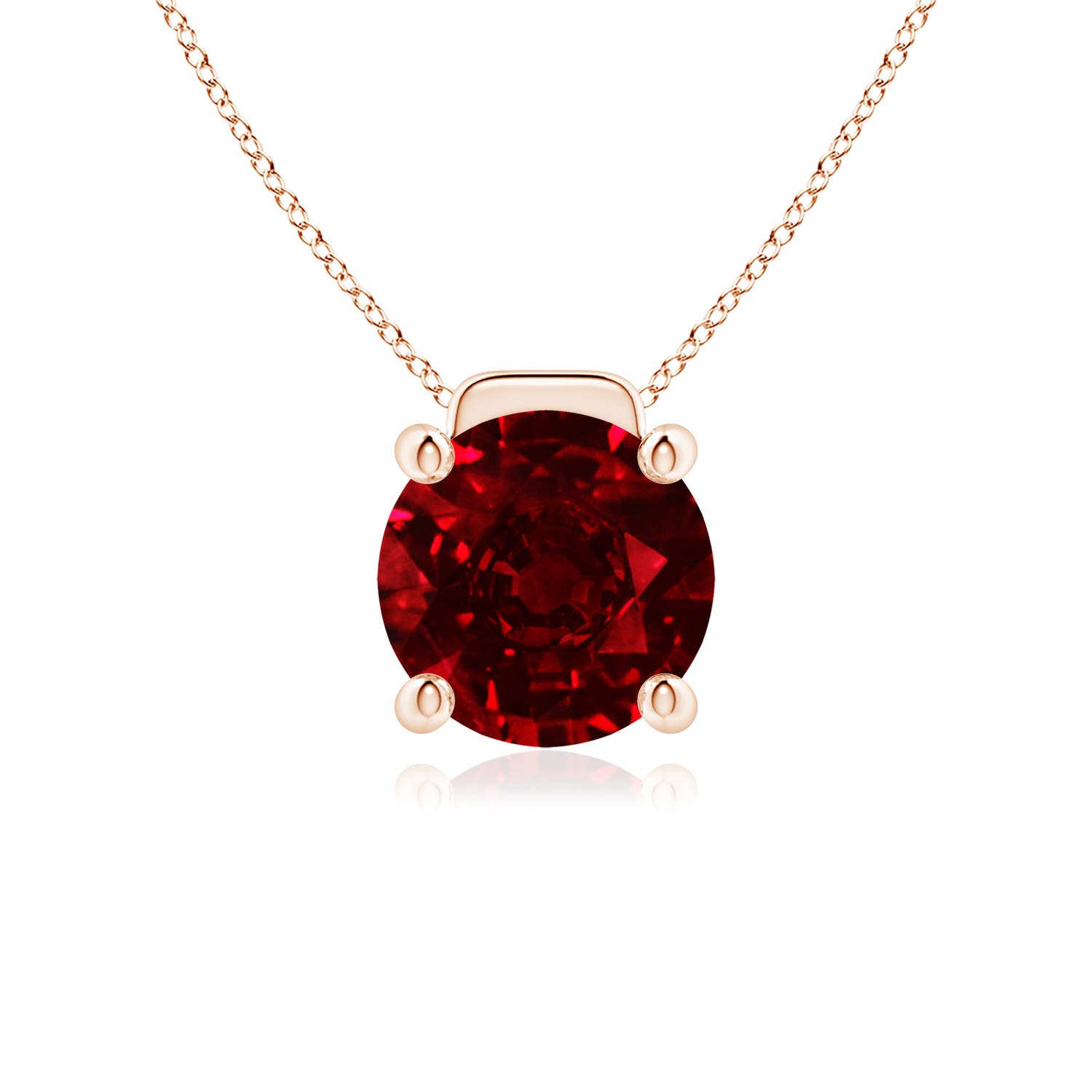 AAAA - Ruby / 4.5 CT / 18 KT Rose Gold