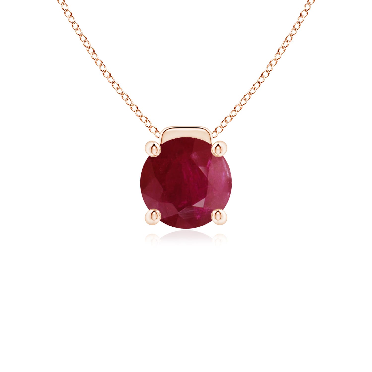 A - Ruby / 2.1 CT / 18 KT Rose Gold