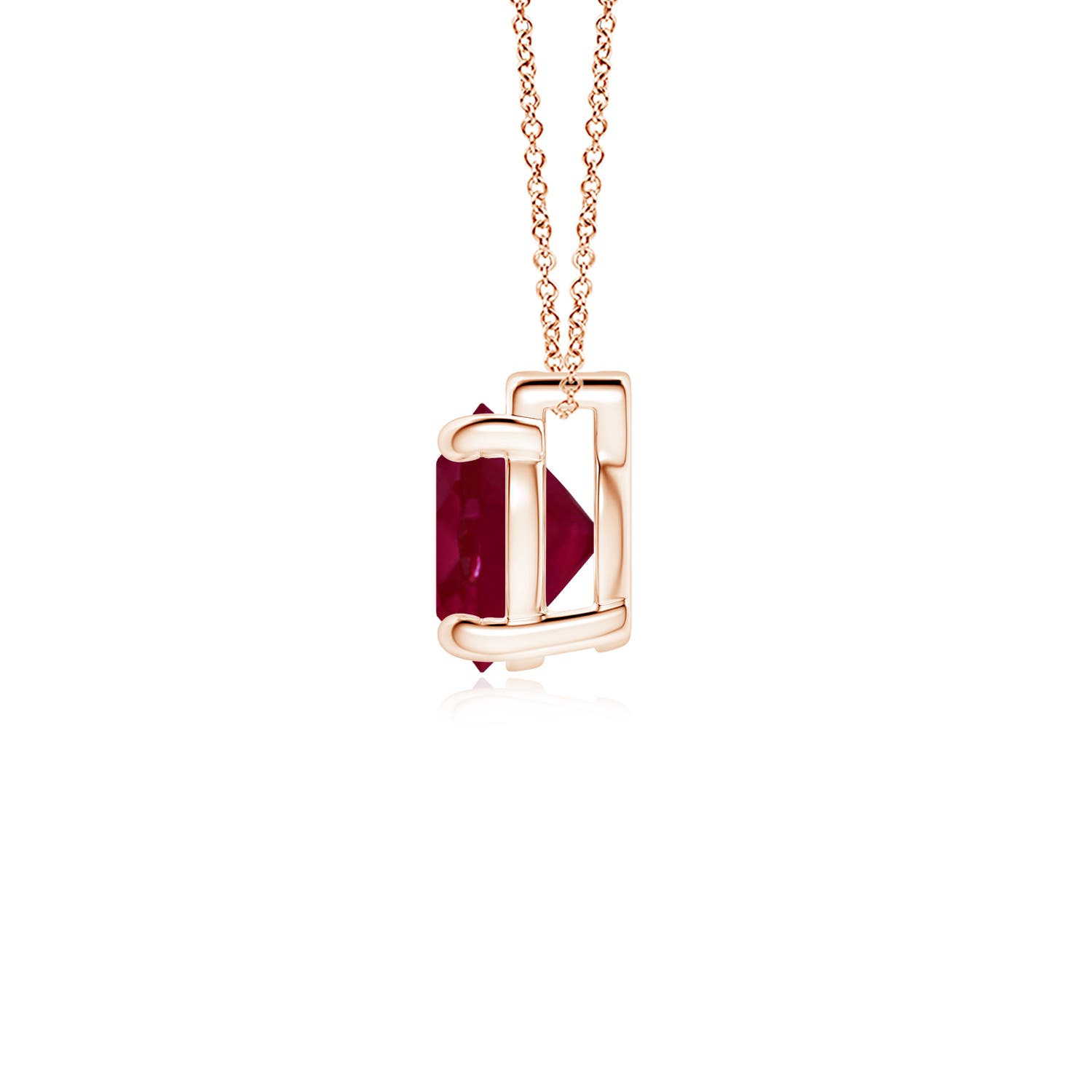 A - Ruby / 2.1 CT / 18 KT Rose Gold