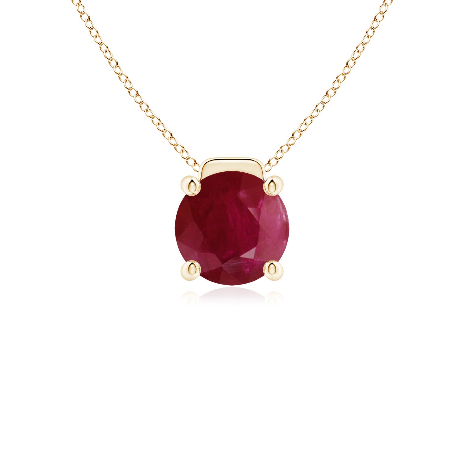 A - Ruby / 2.1 CT / 18 KT Yellow Gold