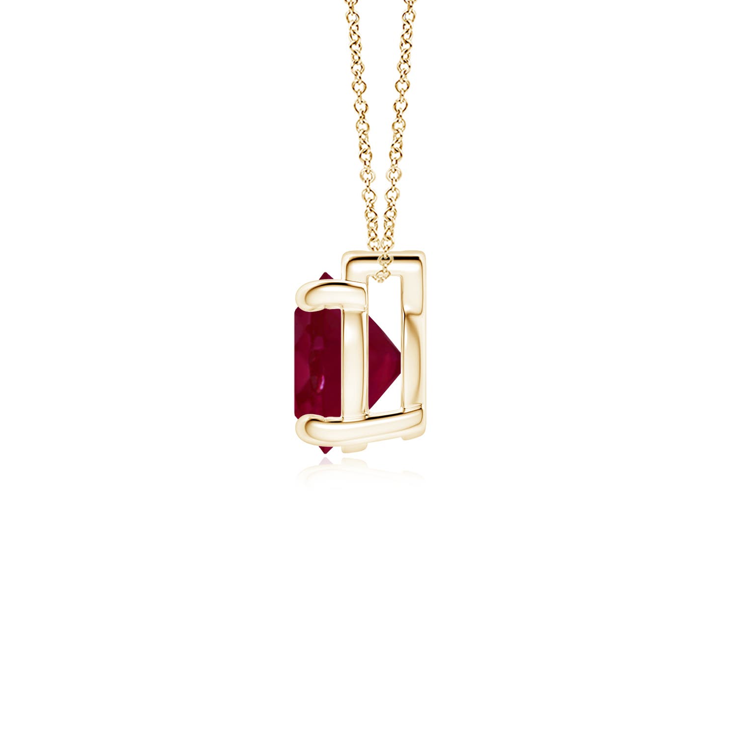 A - Ruby / 2.1 CT / 18 KT Yellow Gold