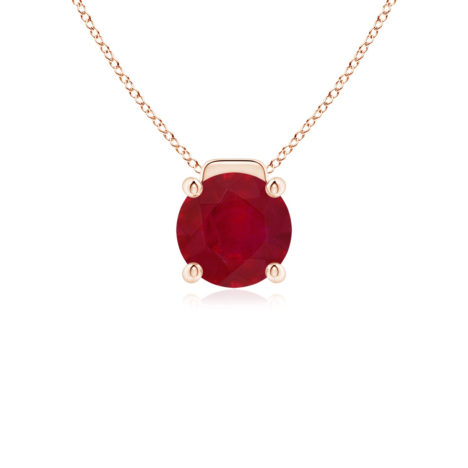 AA - Ruby / 2.1 CT / 18 KT Rose Gold