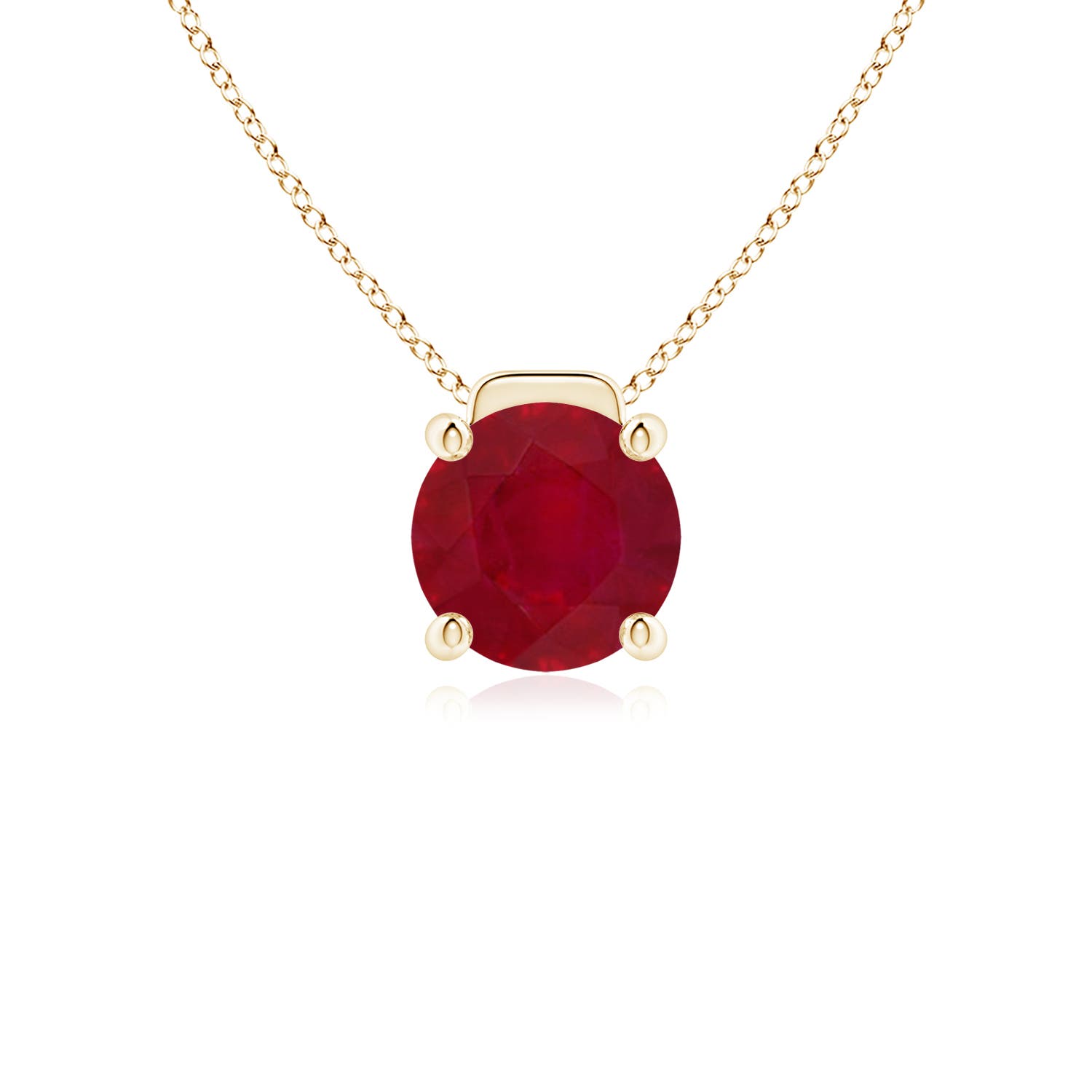 AA - Ruby / 2.1 CT / 18 KT Yellow Gold