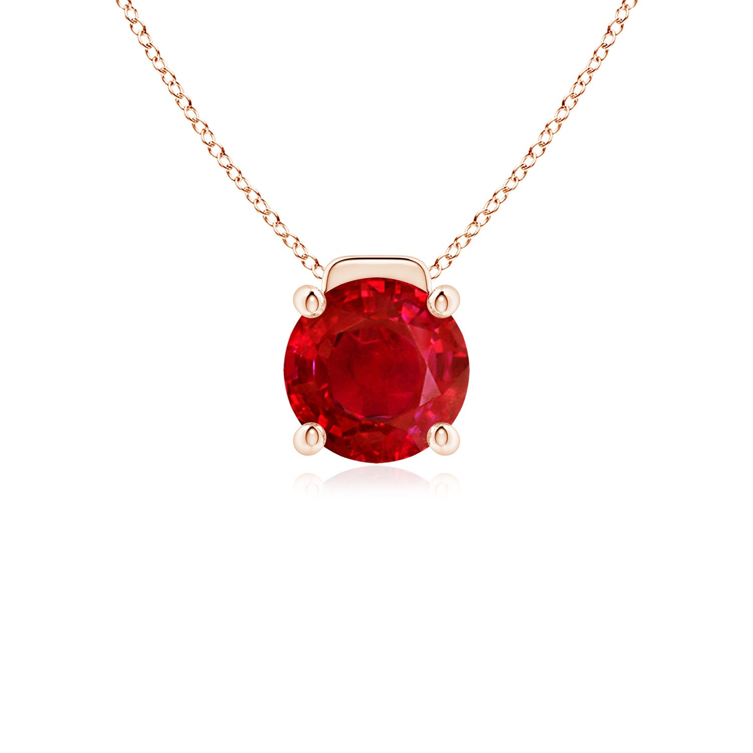 AAA - Ruby / 2.1 CT / 18 KT Rose Gold