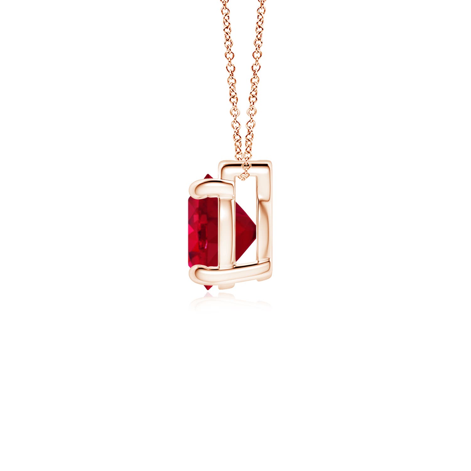 AAA - Ruby / 2.1 CT / 18 KT Rose Gold