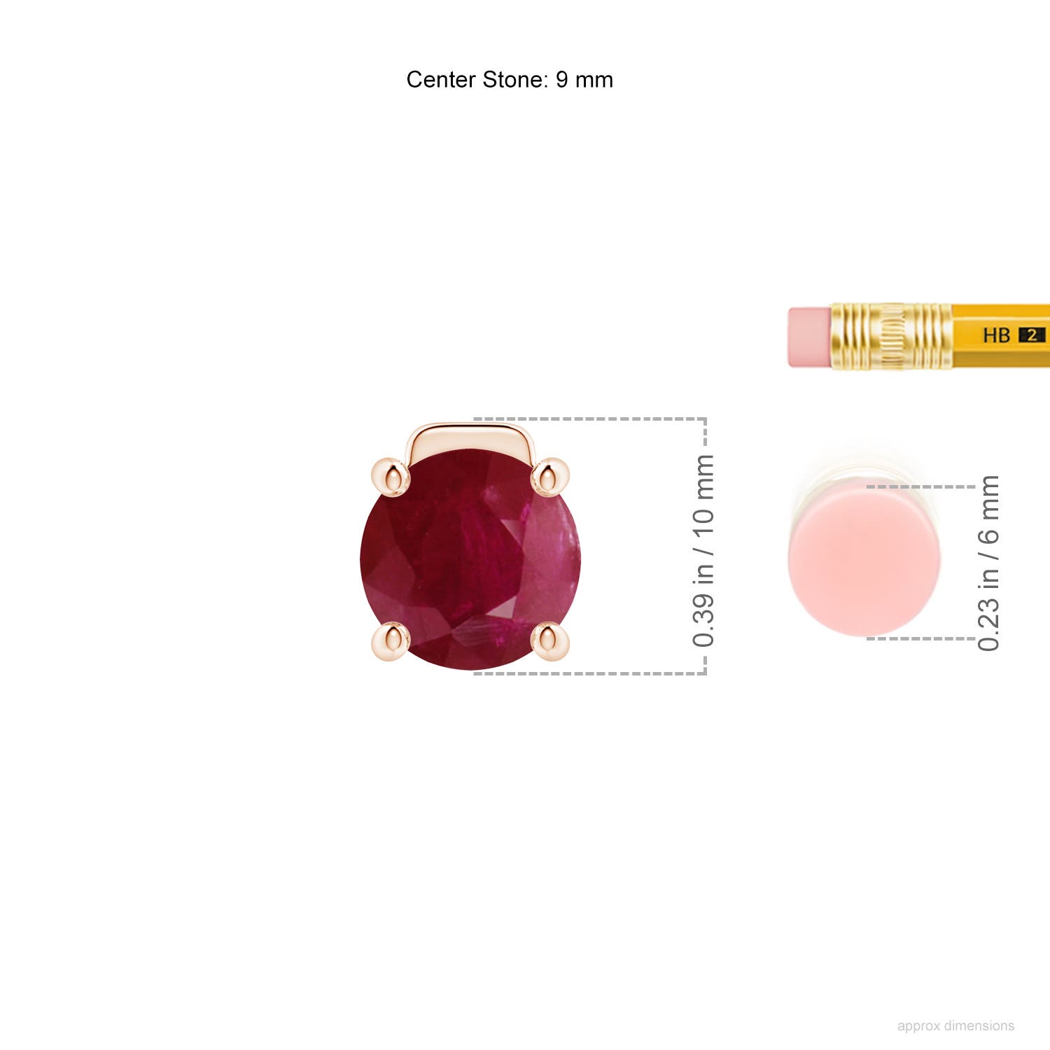 A - Ruby / 3.75 CT / 18 KT Rose Gold