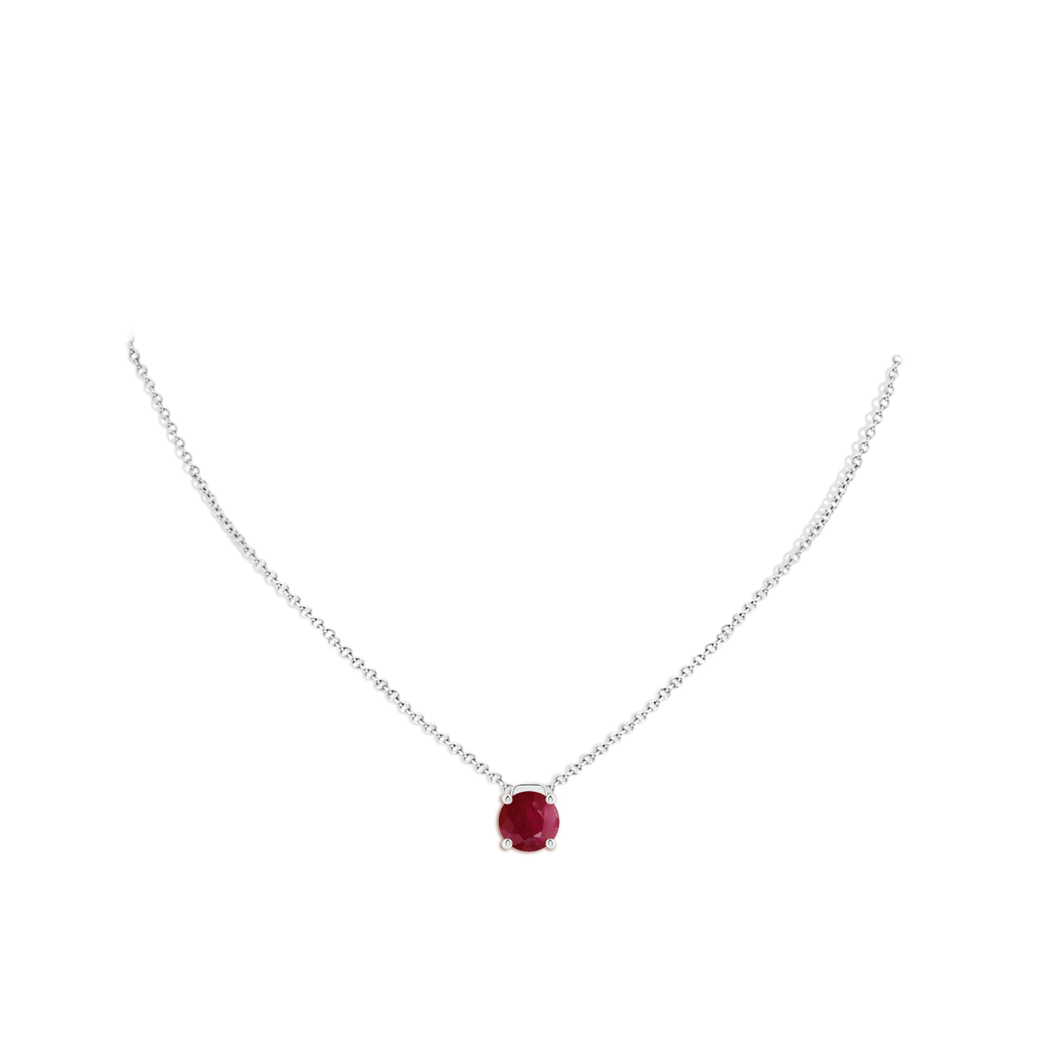 A - Ruby / 3.75 CT / 18 KT White Gold