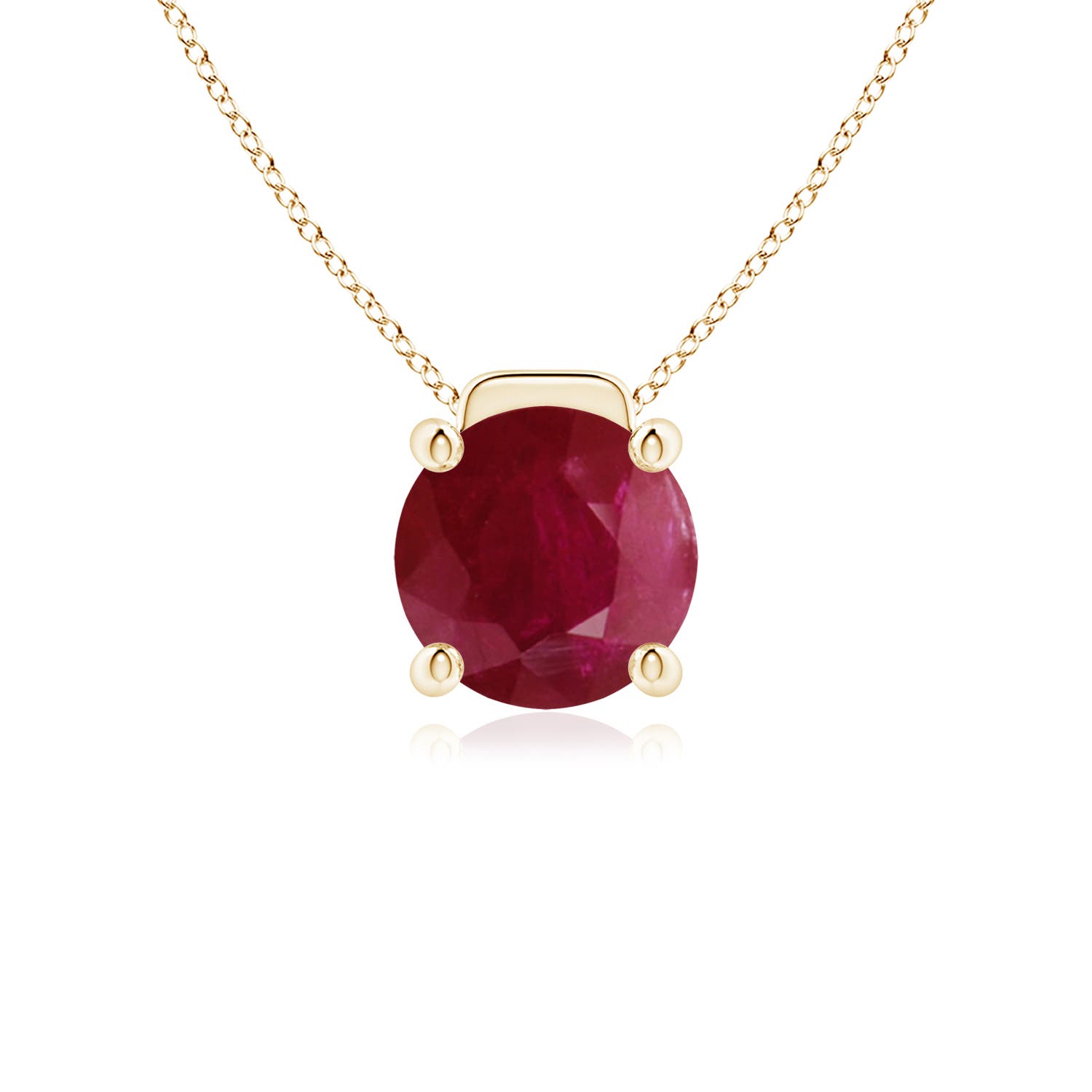 A - Ruby / 3.75 CT / 18 KT Yellow Gold