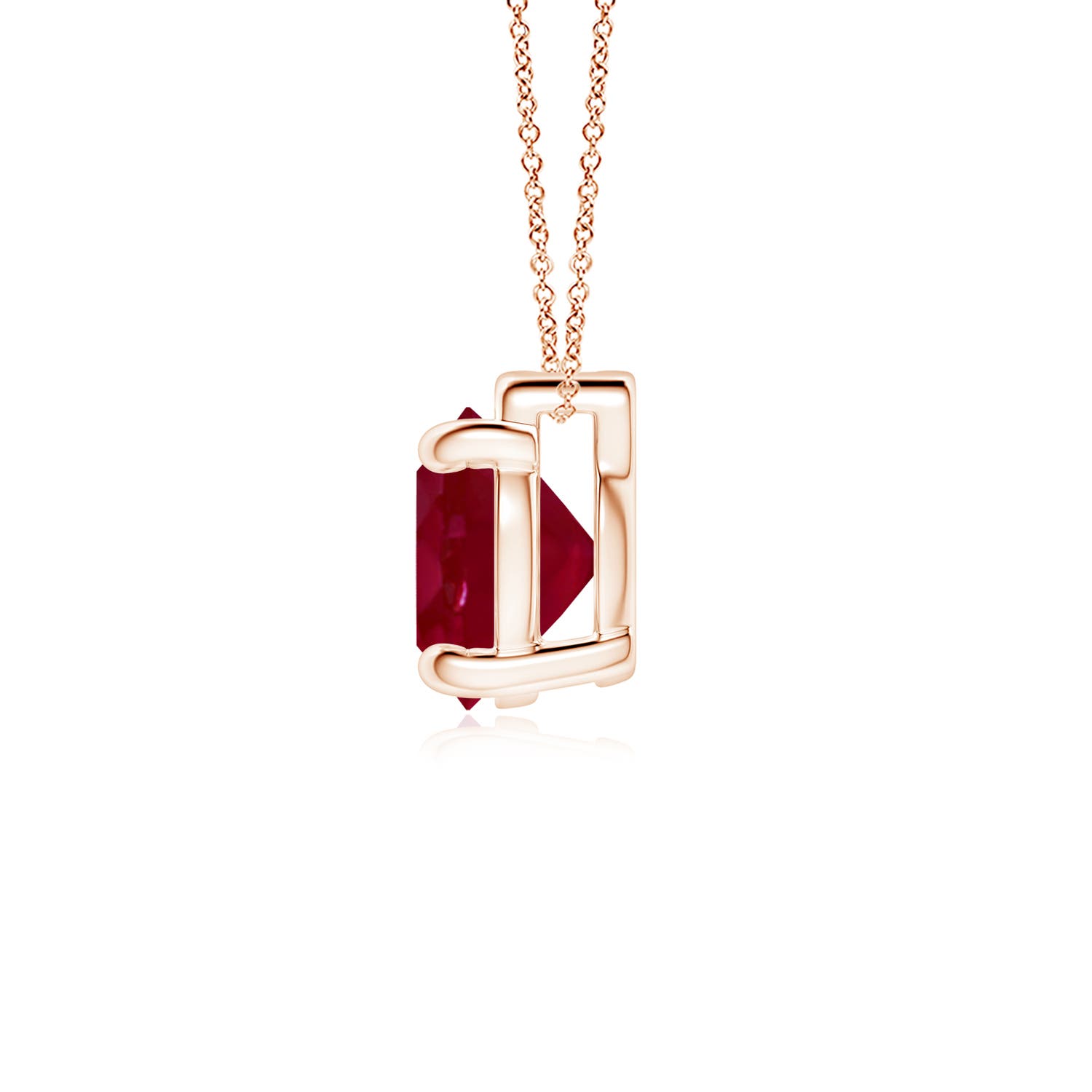 AA - Ruby / 3.75 CT / 18 KT Rose Gold