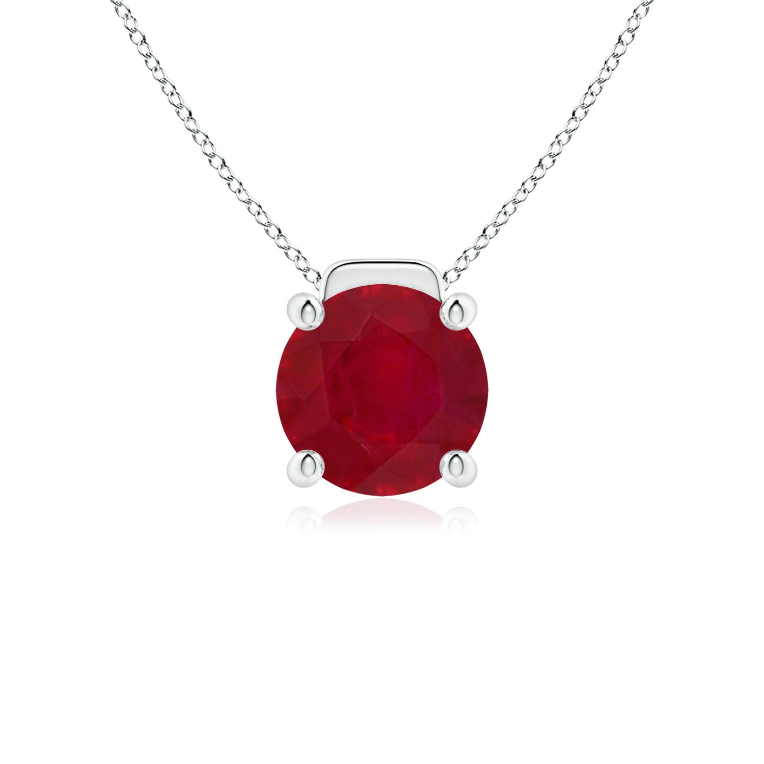 AA - Ruby / 3.75 CT / 14 KT White Gold