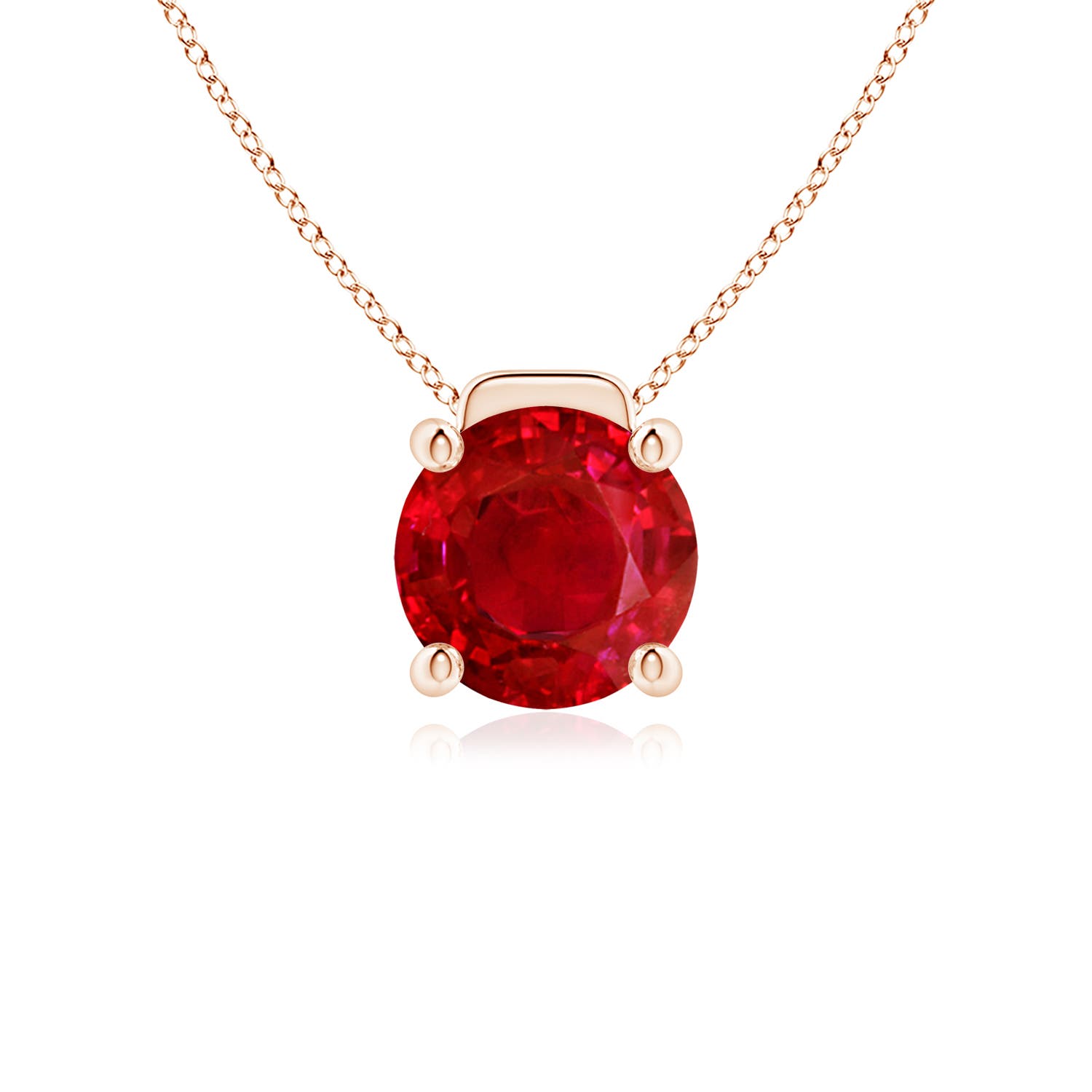 AAA - Ruby / 3.75 CT / 18 KT Rose Gold