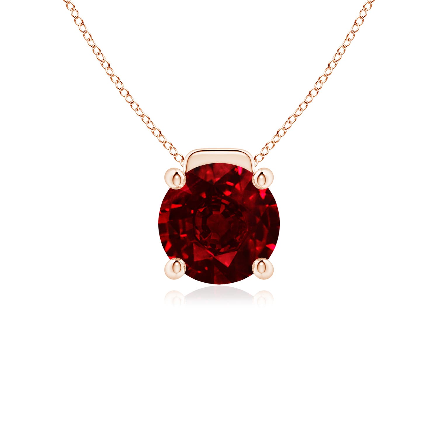 AAAA - Ruby / 3.75 CT / 18 KT Rose Gold