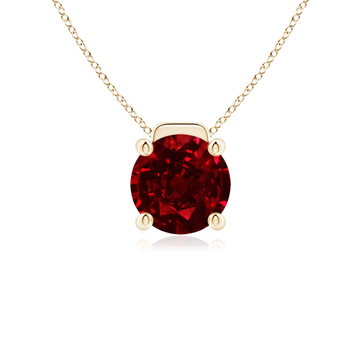 AAAA - Ruby / 3.75 CT / 18 KT Yellow Gold