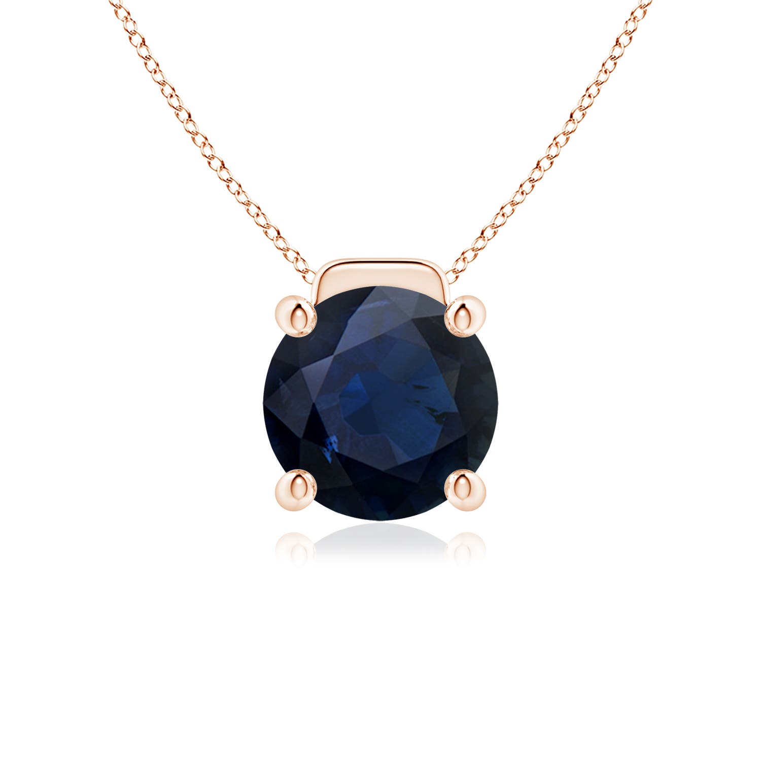 A - Blue Sapphire / 4.5 CT / 18 KT Rose Gold