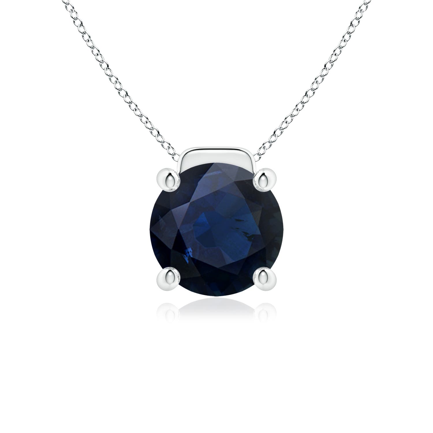 A - Blue Sapphire / 4.5 CT / 18 KT White Gold