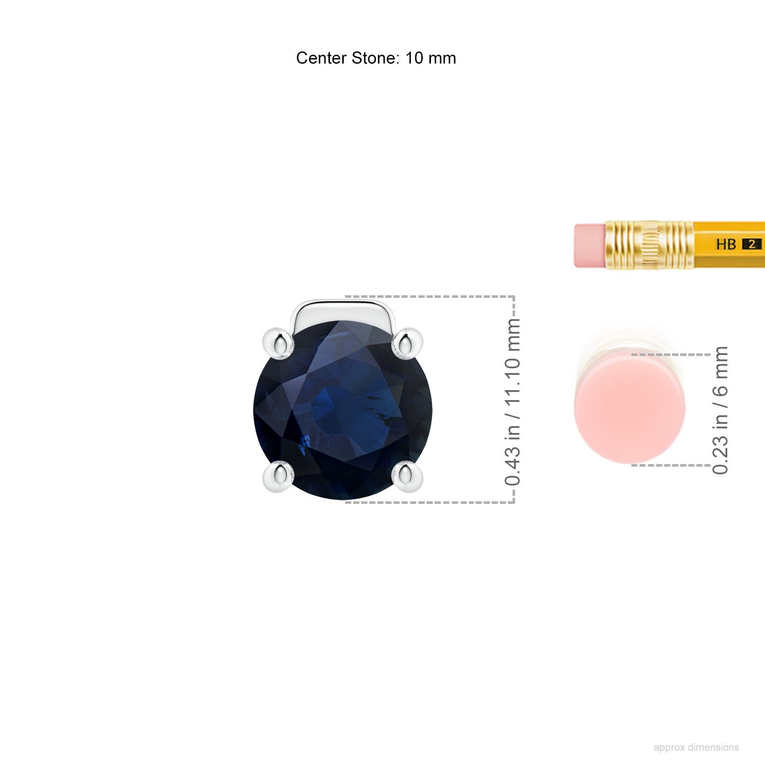 A - Blue Sapphire / 4.5 CT / 18 KT White Gold