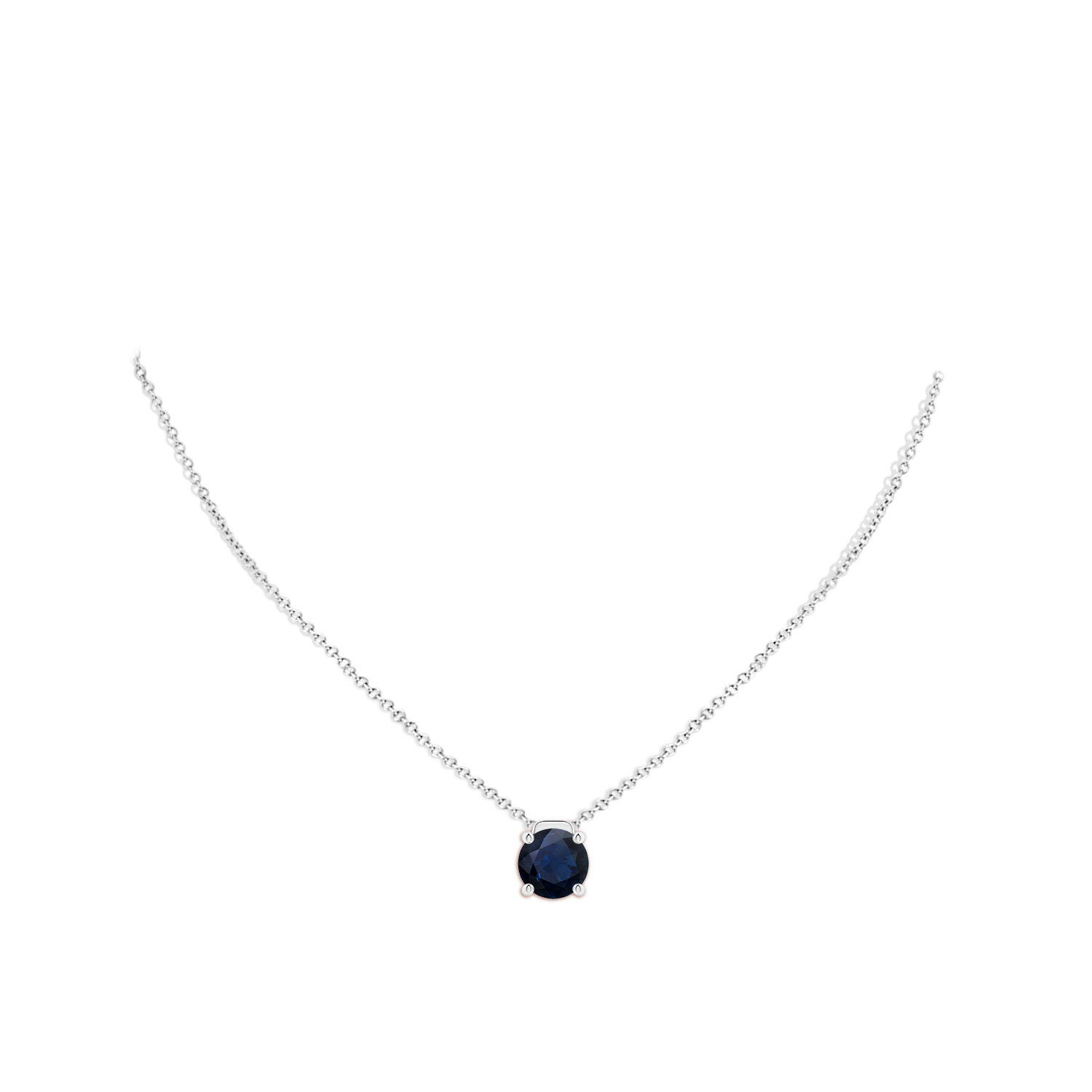 A - Blue Sapphire / 4.5 CT / 18 KT White Gold