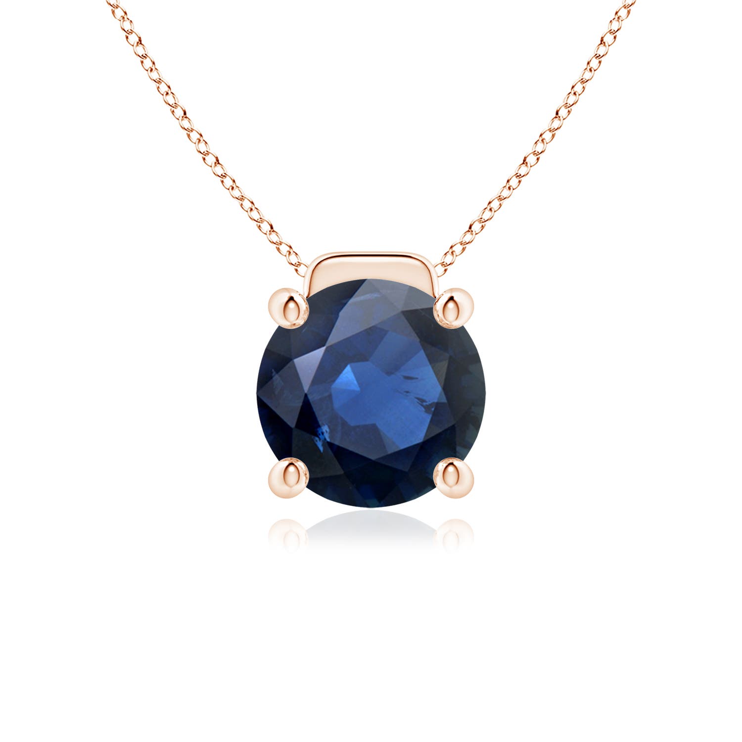 AA - Blue Sapphire / 4.5 CT / 18 KT Rose Gold