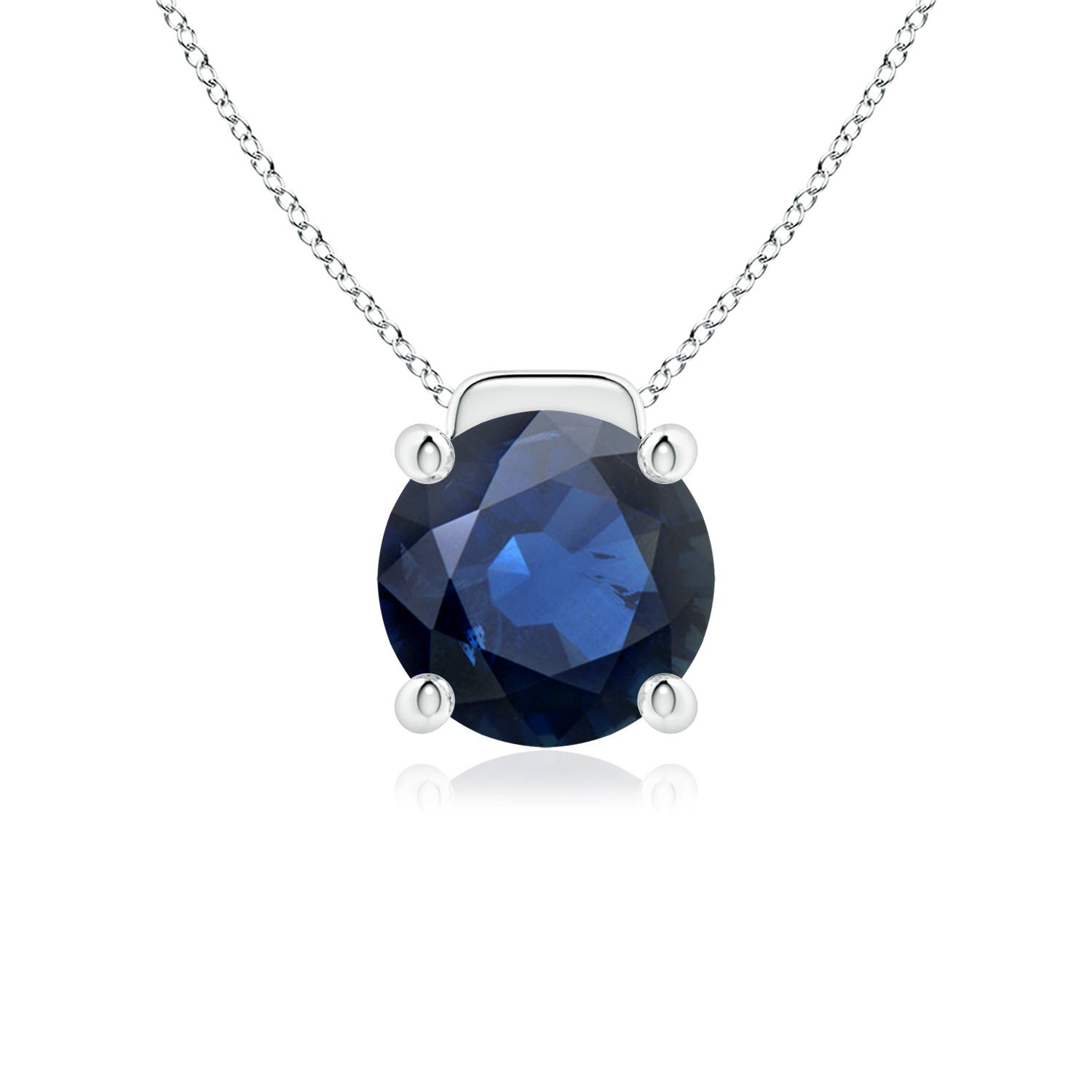 AA - Blue Sapphire / 4.5 CT / 18 KT White Gold