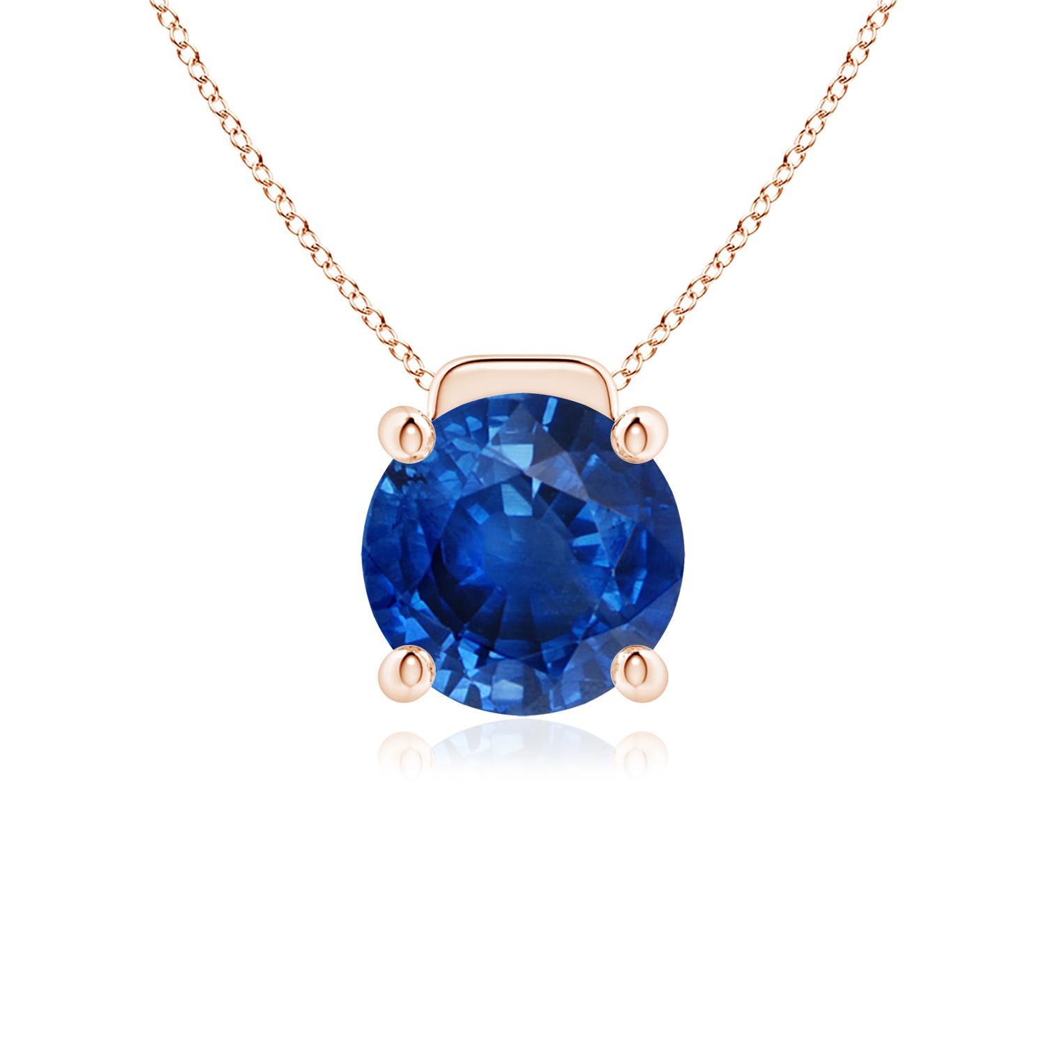 AAA - Blue Sapphire / 4.5 CT / 18 KT Rose Gold