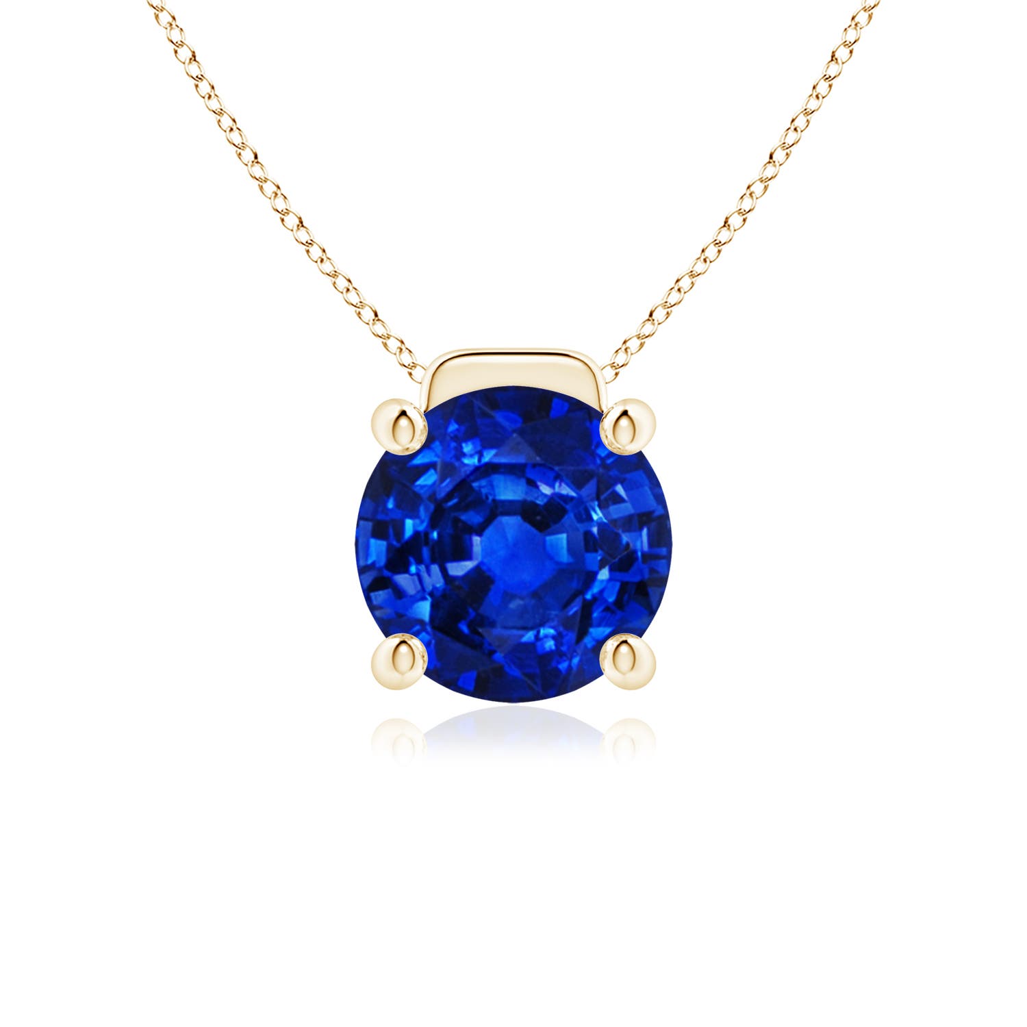 AAAA - Blue Sapphire / 4.5 CT / 18 KT Yellow Gold