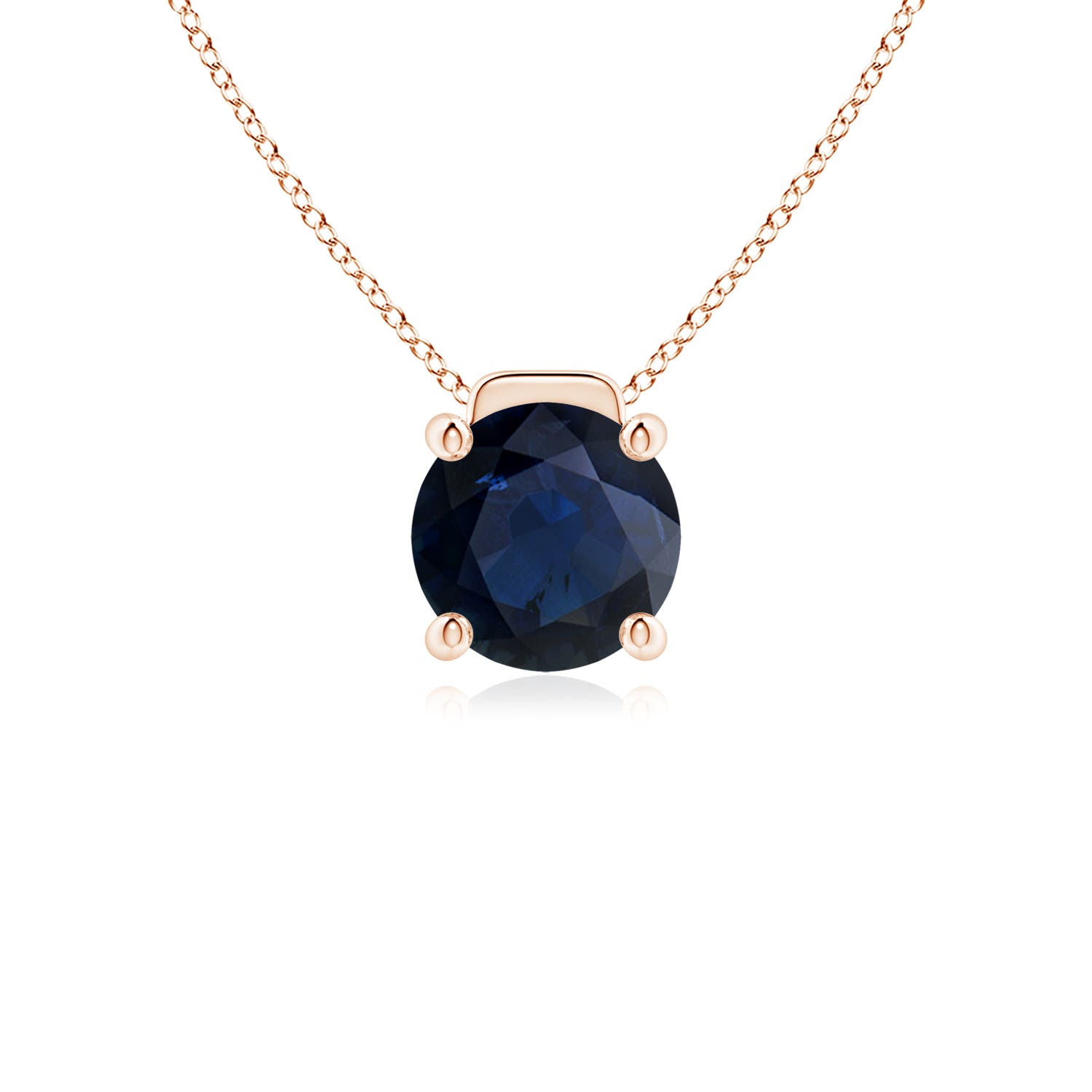 A - Blue Sapphire / 2.2 CT / 18 KT Rose Gold