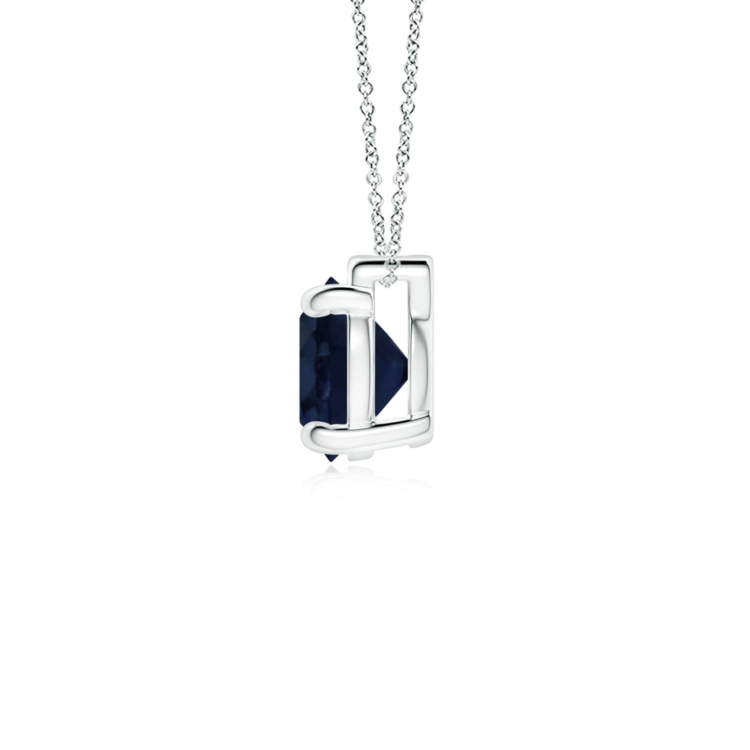 A - Blue Sapphire / 2.2 CT / 18 KT White Gold