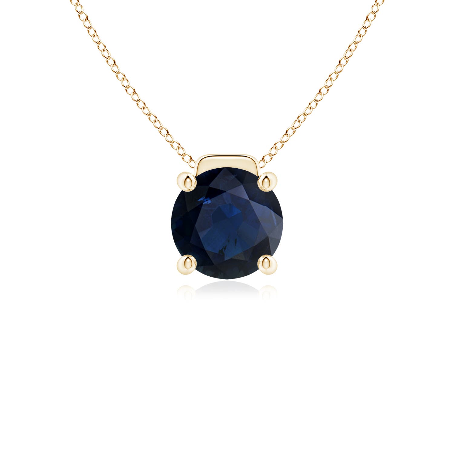 A - Blue Sapphire / 2.2 CT / 18 KT Yellow Gold