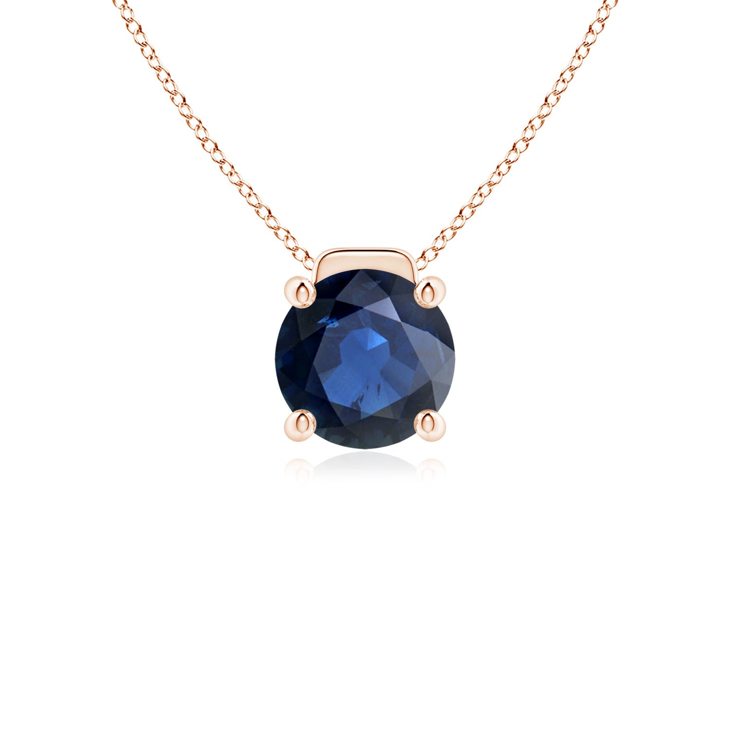 AA - Blue Sapphire / 2.2 CT / 18 KT Rose Gold