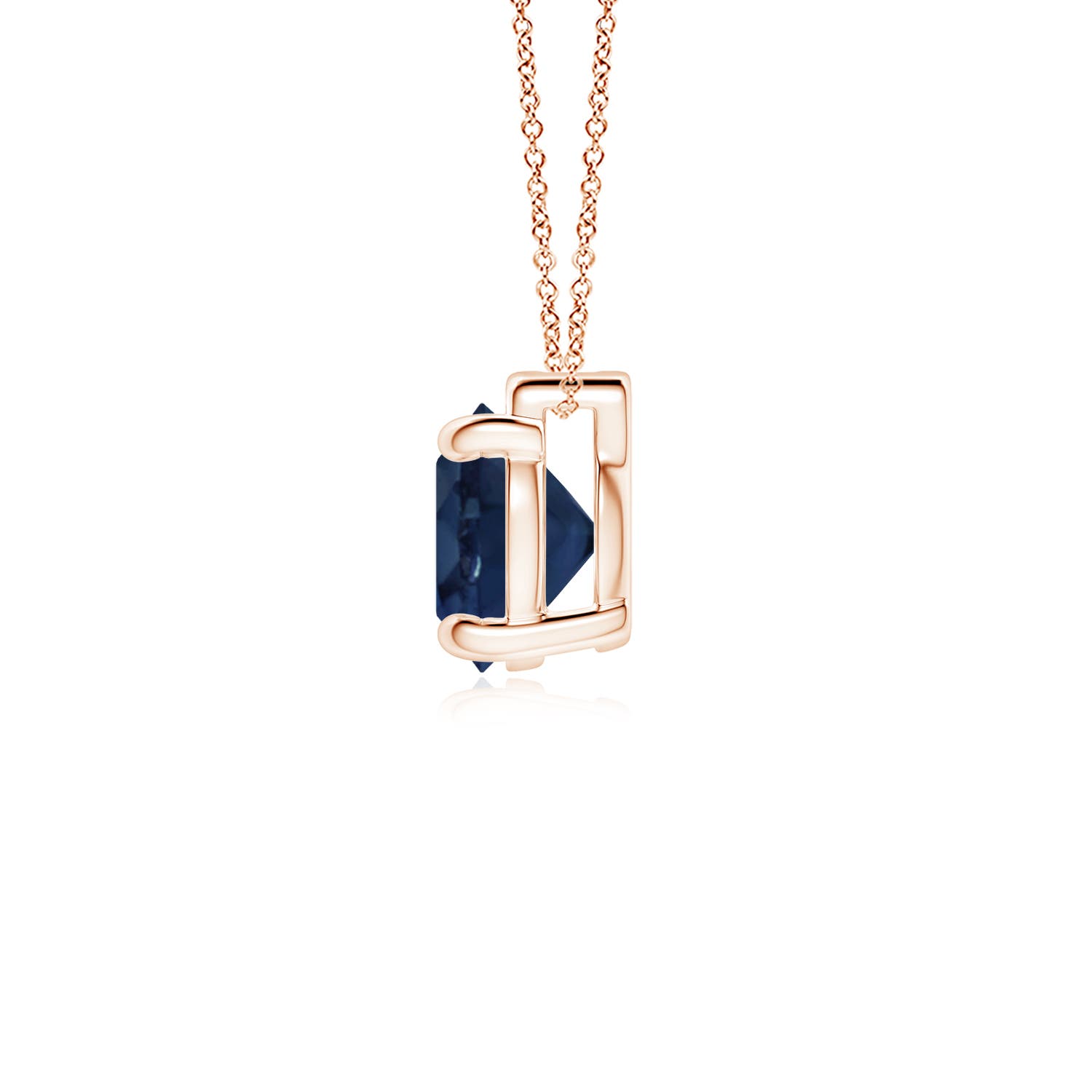 AA - Blue Sapphire / 2.2 CT / 18 KT Rose Gold