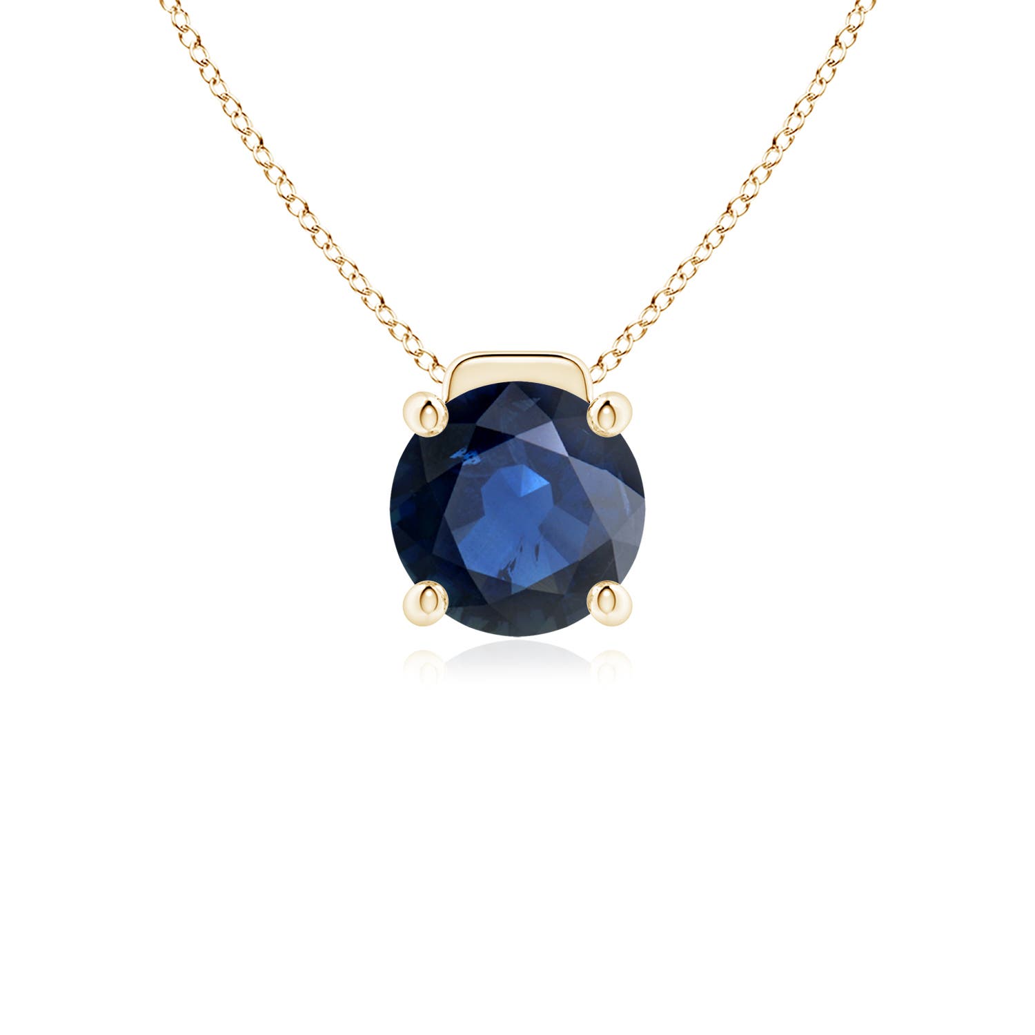 AA - Blue Sapphire / 2.2 CT / 18 KT Yellow Gold