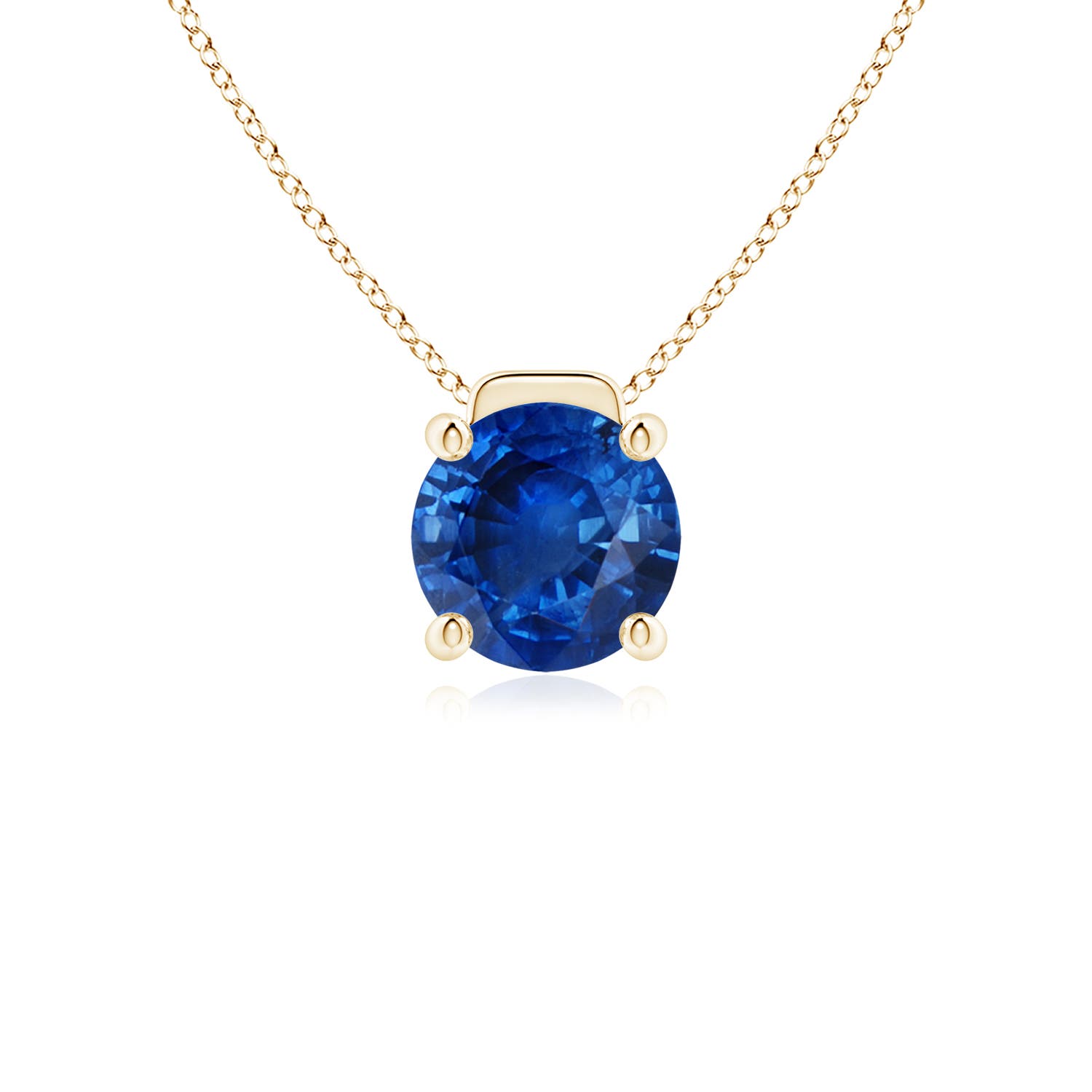 AAA - Blue Sapphire / 2.2 CT / 18 KT Yellow Gold