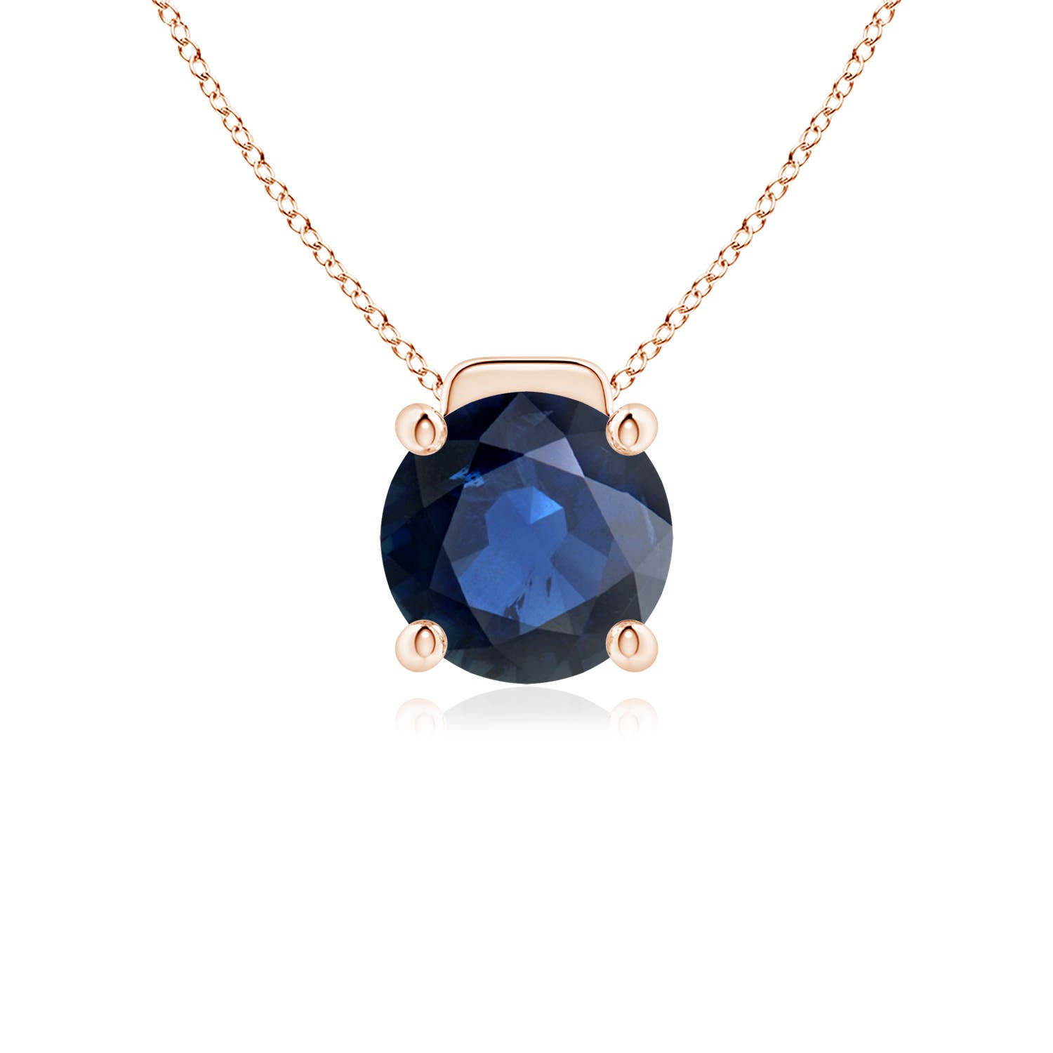 AA - Blue Sapphire / 3.75 CT / 18 KT Rose Gold