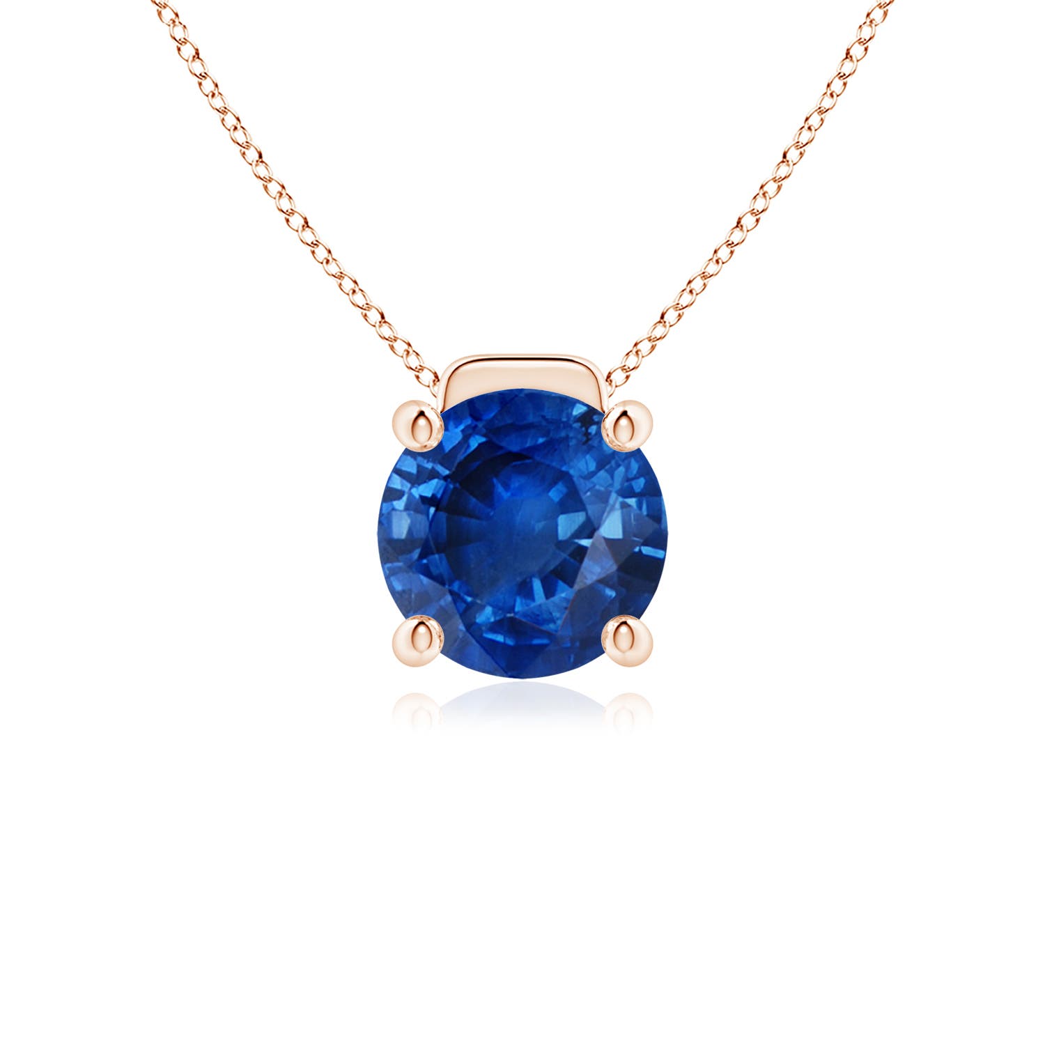 AAA - Blue Sapphire / 3.75 CT / 18 KT Rose Gold