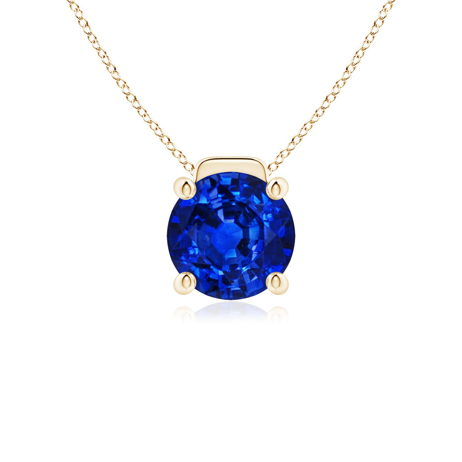 AAAA - Blue Sapphire / 3.75 CT / 18 KT Yellow Gold